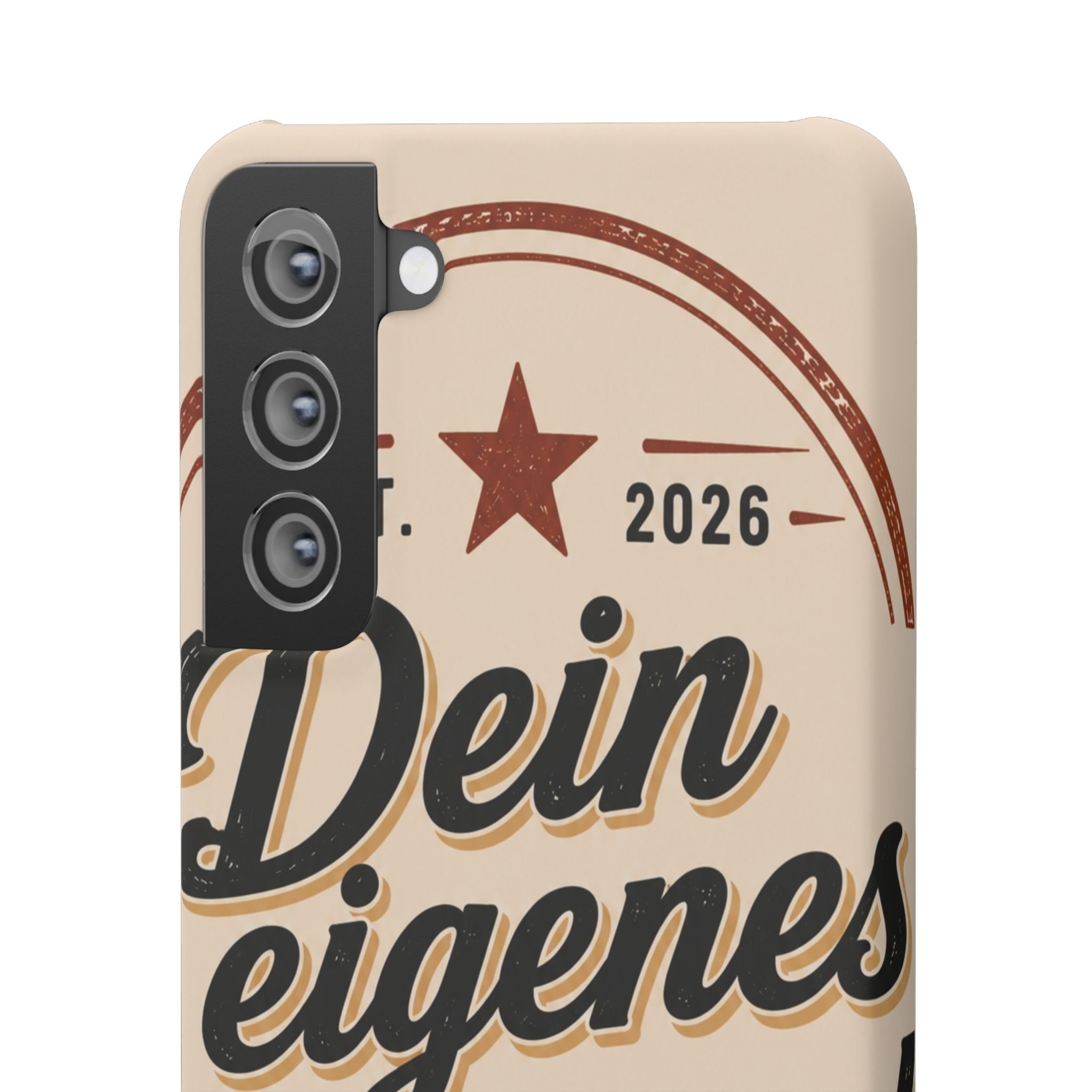 Phone Case — Retro "Dein eigenes Design" Customizable Snap Case