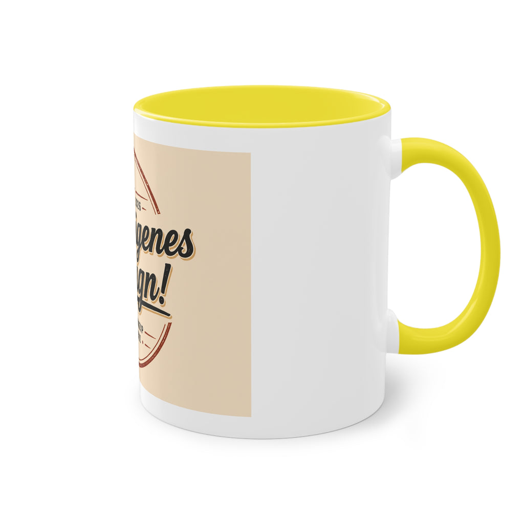Personalized Two-Tone Coffee Mug — "Dein eigenes Design!" 11oz