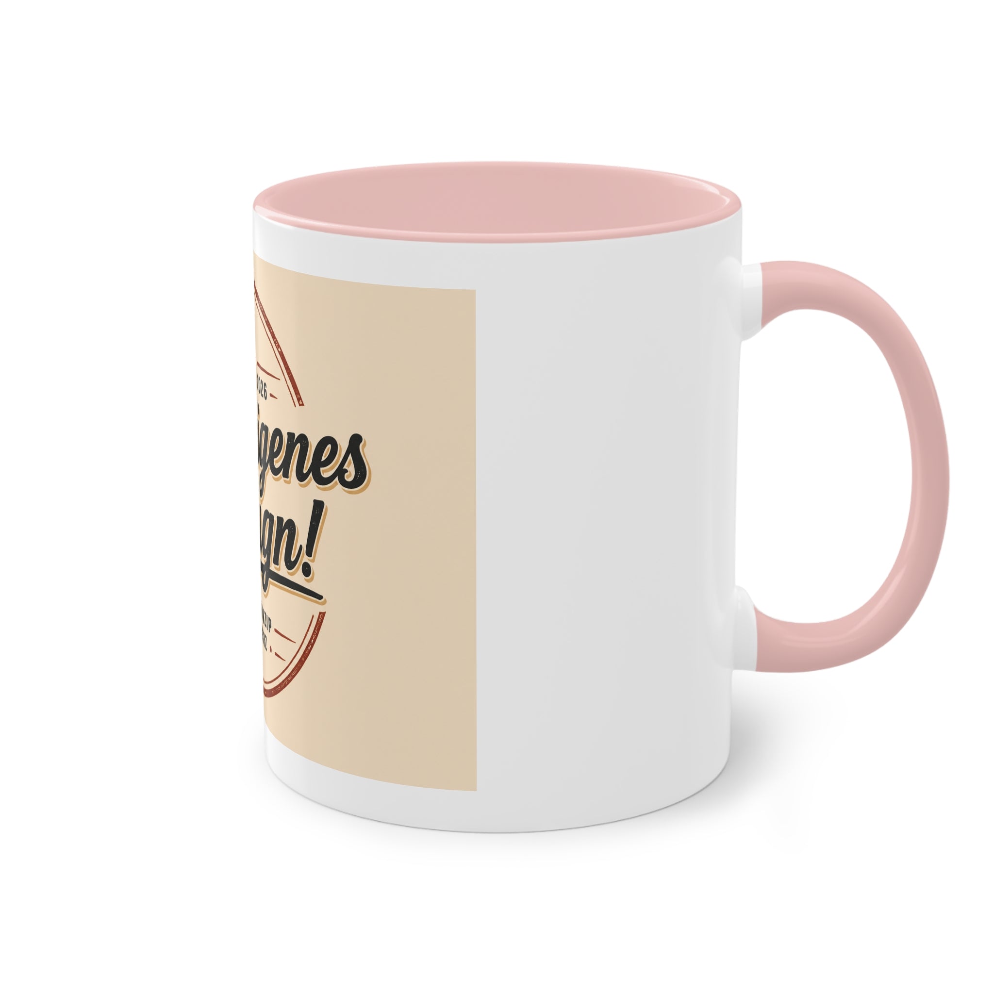 Personalized Two-Tone Coffee Mug — "Dein eigenes Design!" 11oz