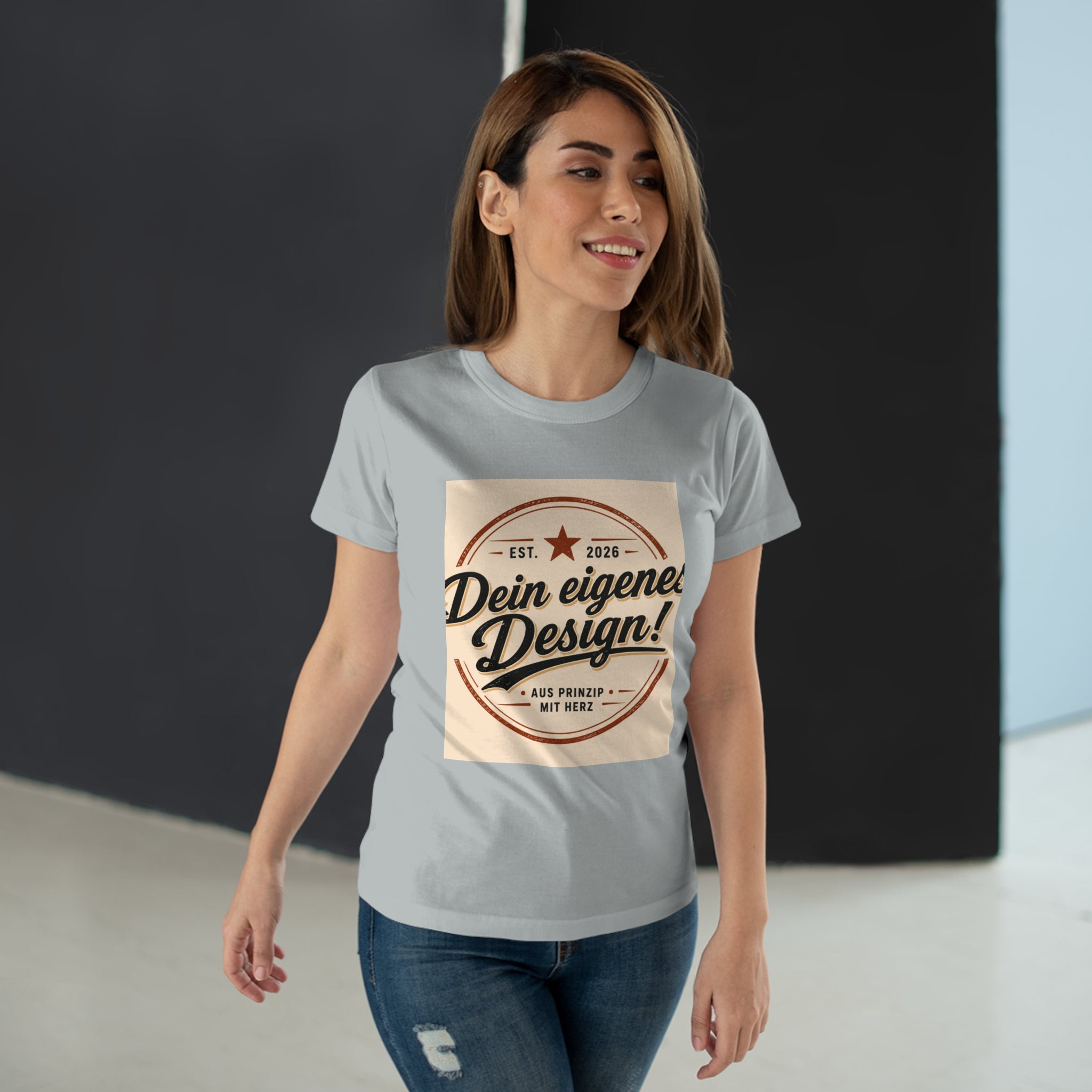 Women’s T-Shirt “Dein eigenes Design!” Vintage Badge Tee