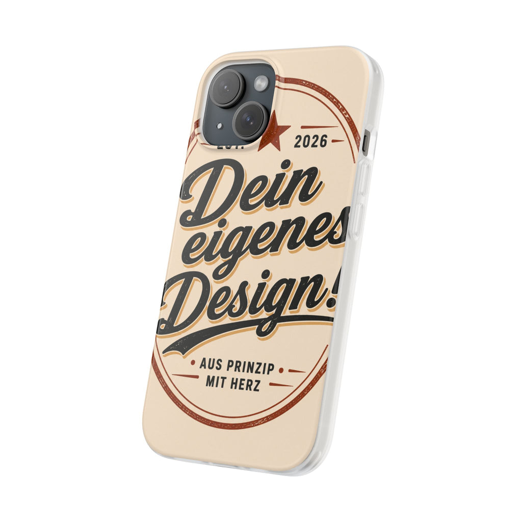 Phone Case — "Dein eigenes Design" Vintage Script Personalized Protective Case