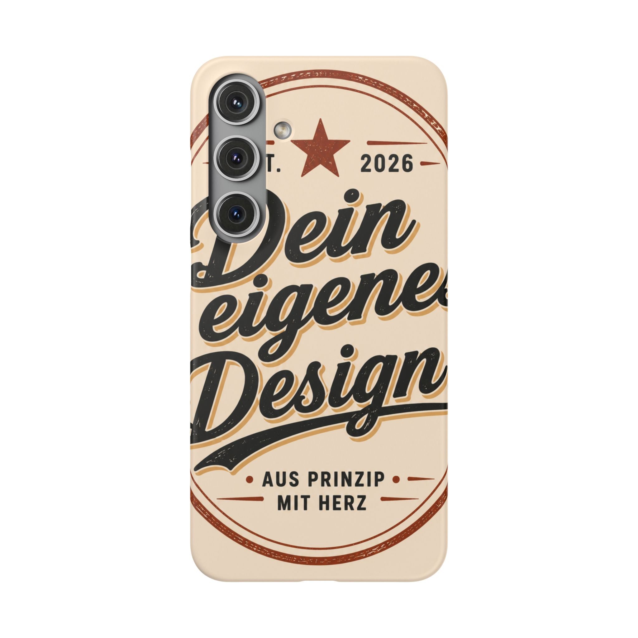 Phone Case — Retro "Dein eigenes Design" Customizable Snap Case