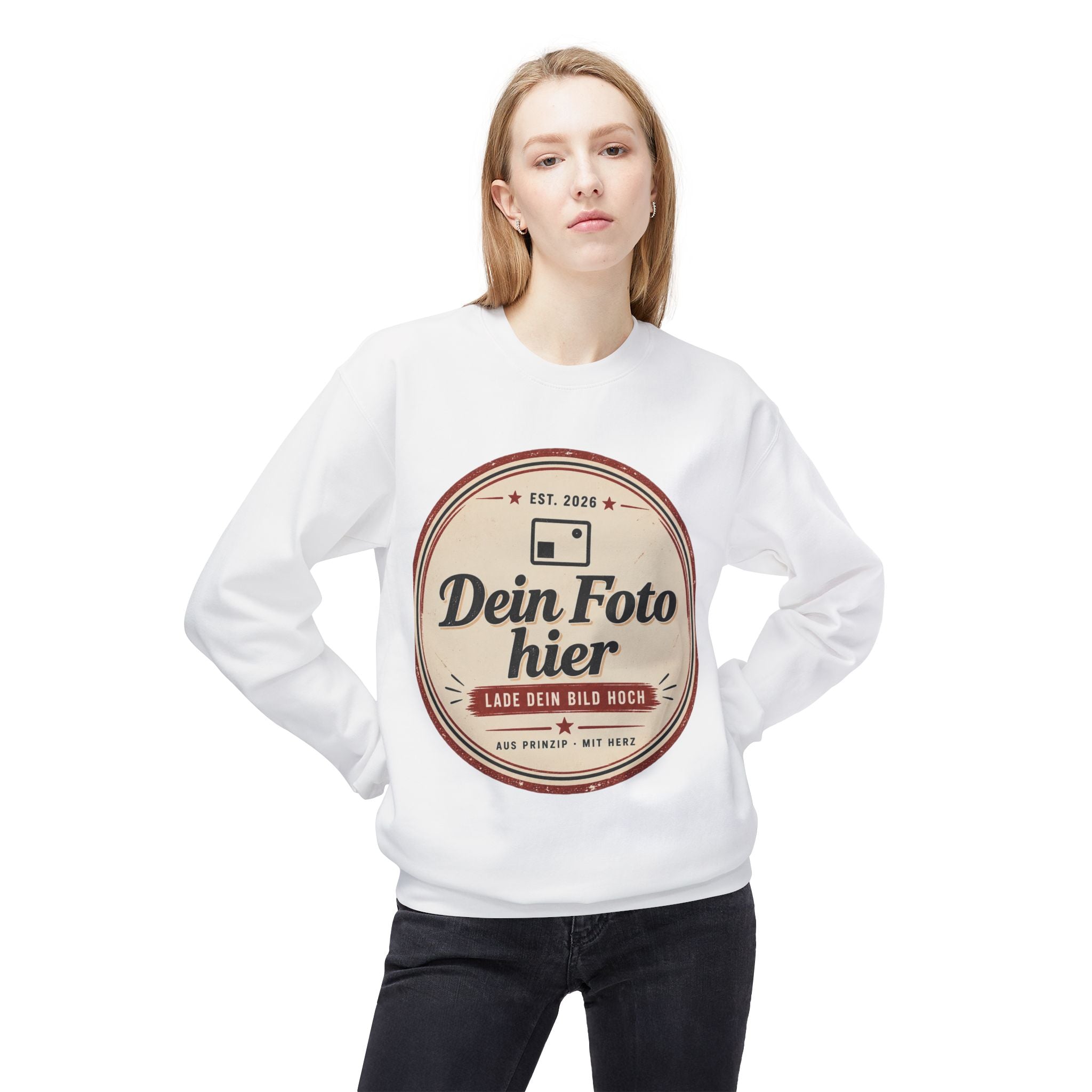 Sweatshirt personalized with photo – Design and print your own crewneck