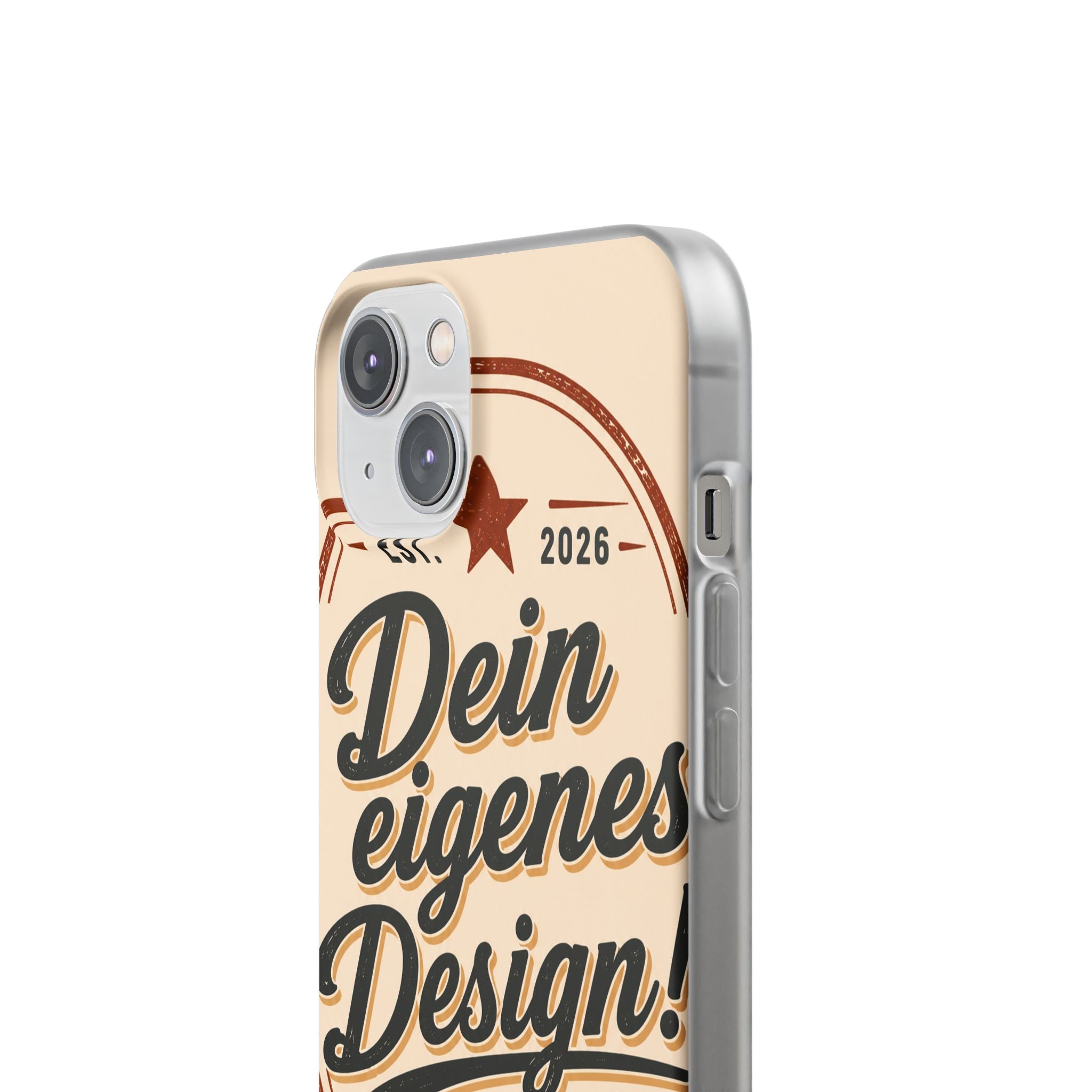Phone Case — "Dein eigenes Design" Vintage Script Personalized Protective Case
