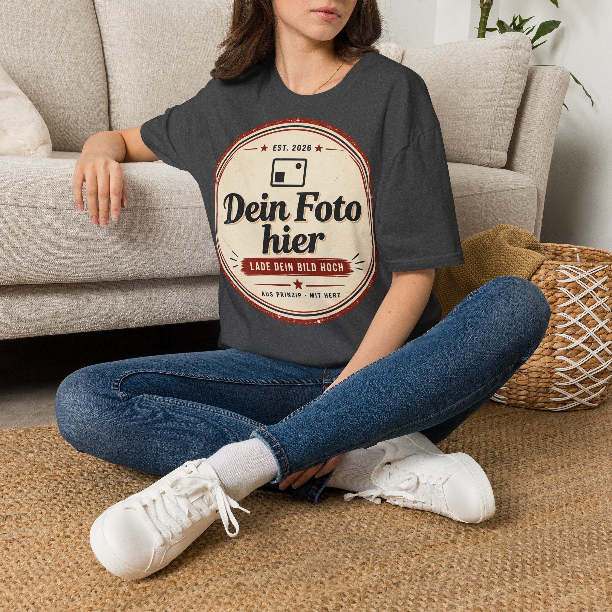 T-Shirt personalized with your own design – Unisex Softstyle printed