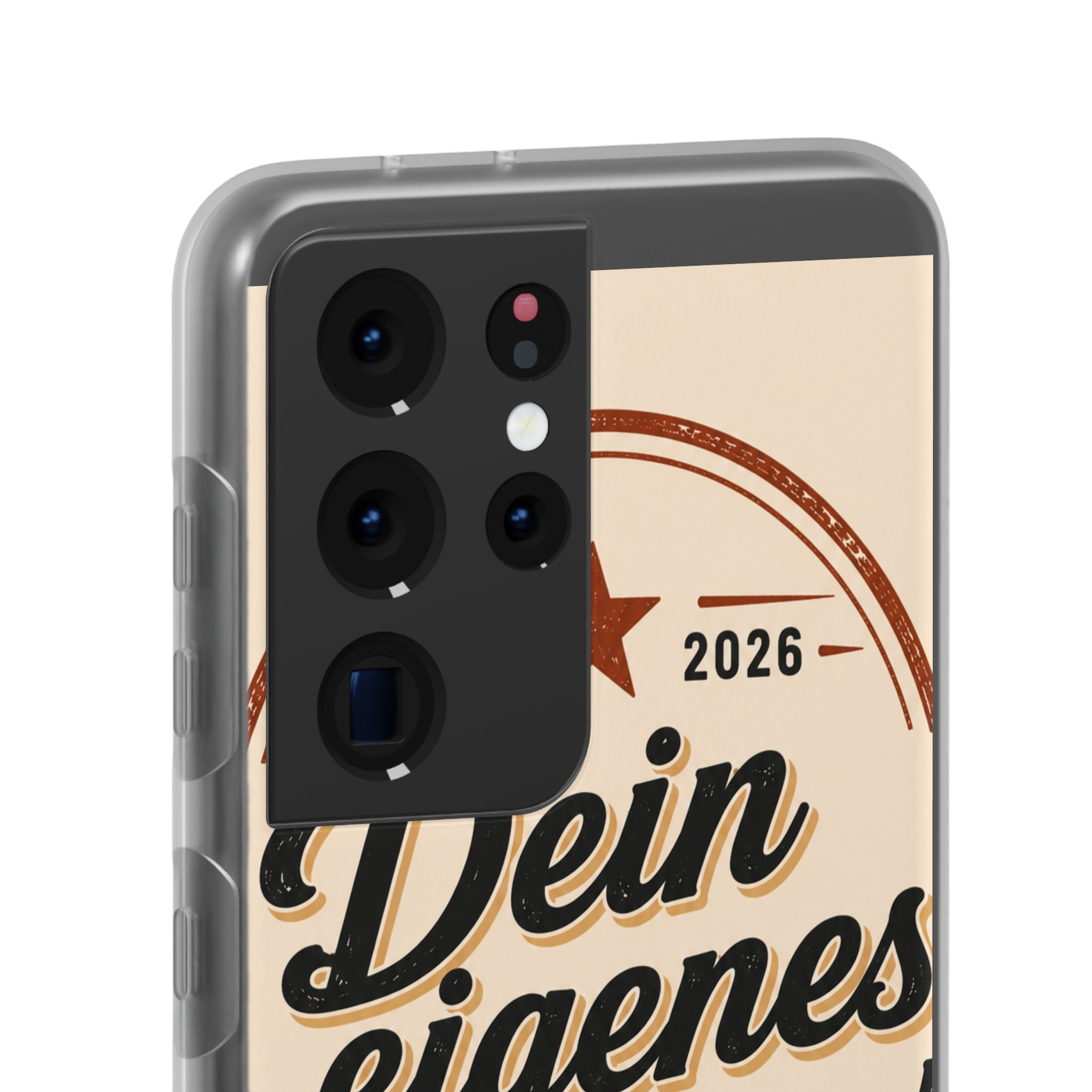 Phone Case — "Dein eigenes Design" Vintage Script Personalized Protective Case