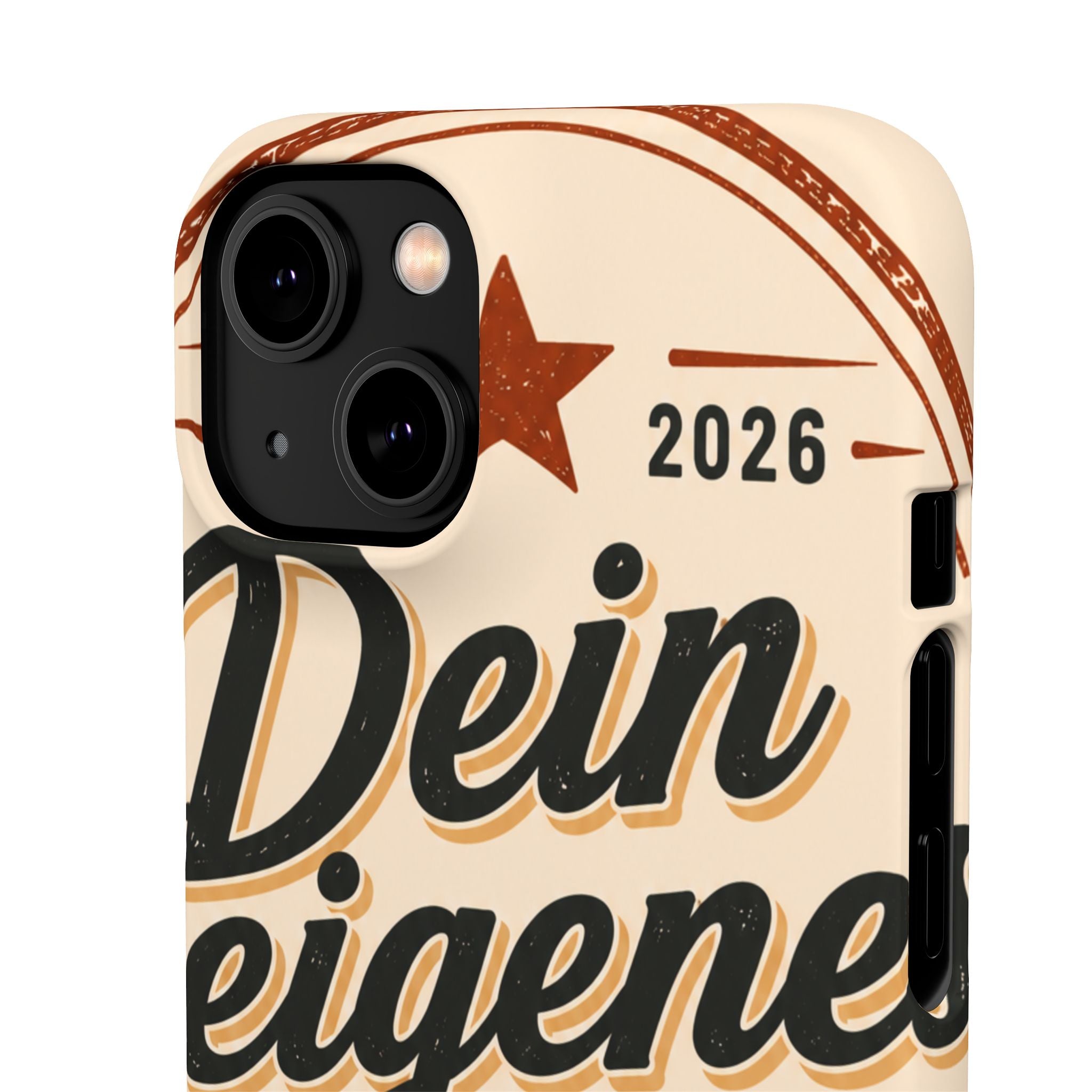 Phone Case — Retro "Dein eigenes Design" Customizable Snap Case