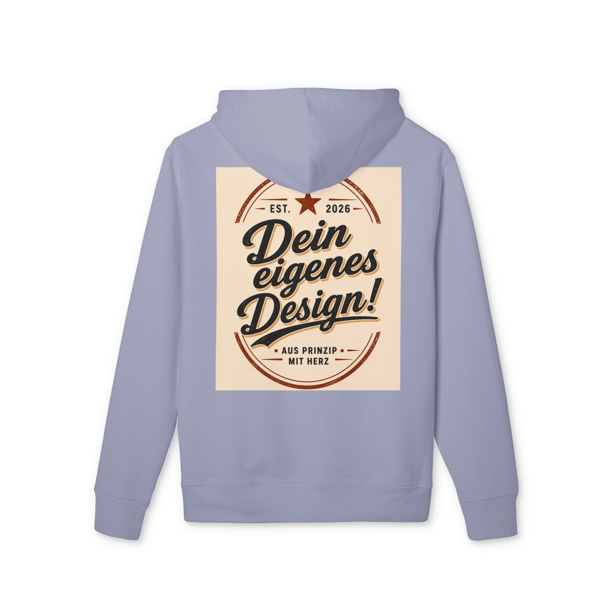 Hoodie — "Dein eigenes Design!" Vintage Badge Pullover