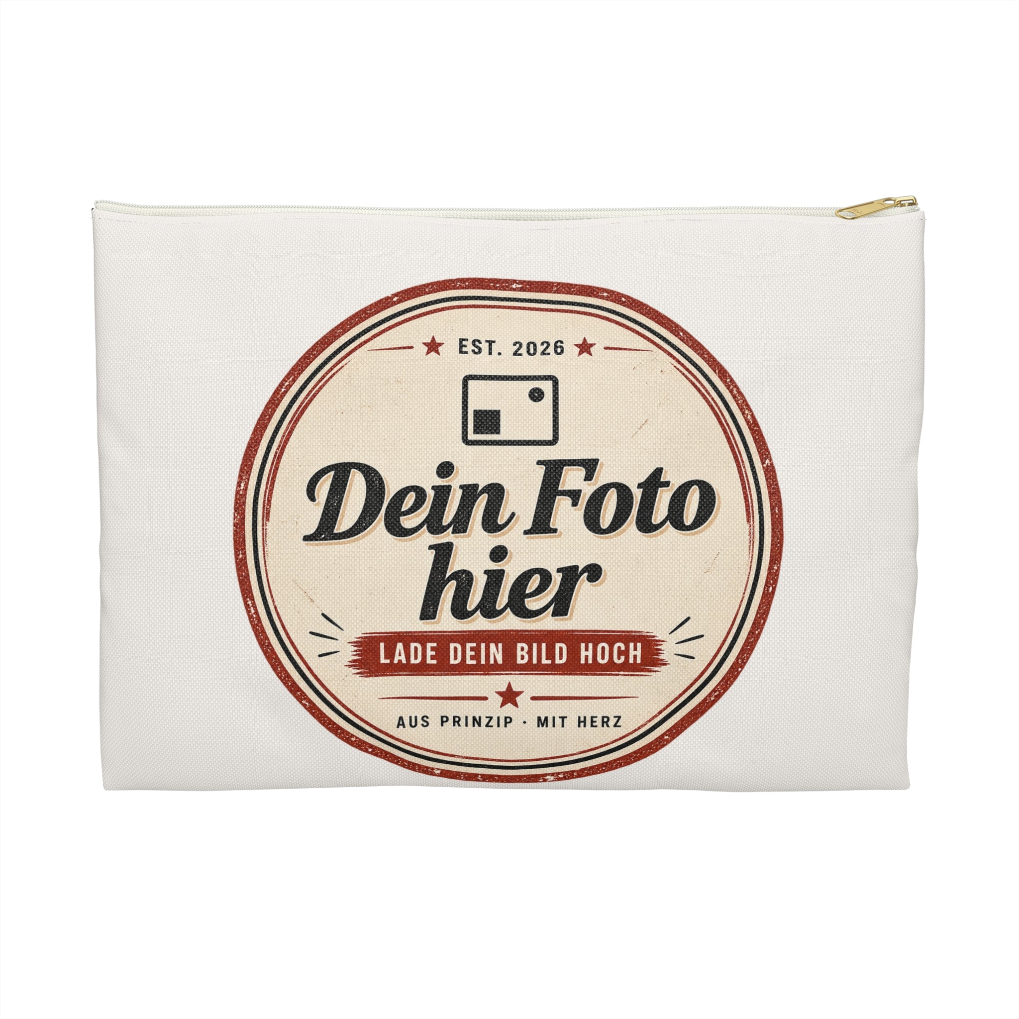 Zipper Pouch personalized with photo – Design your own cosmetic bag