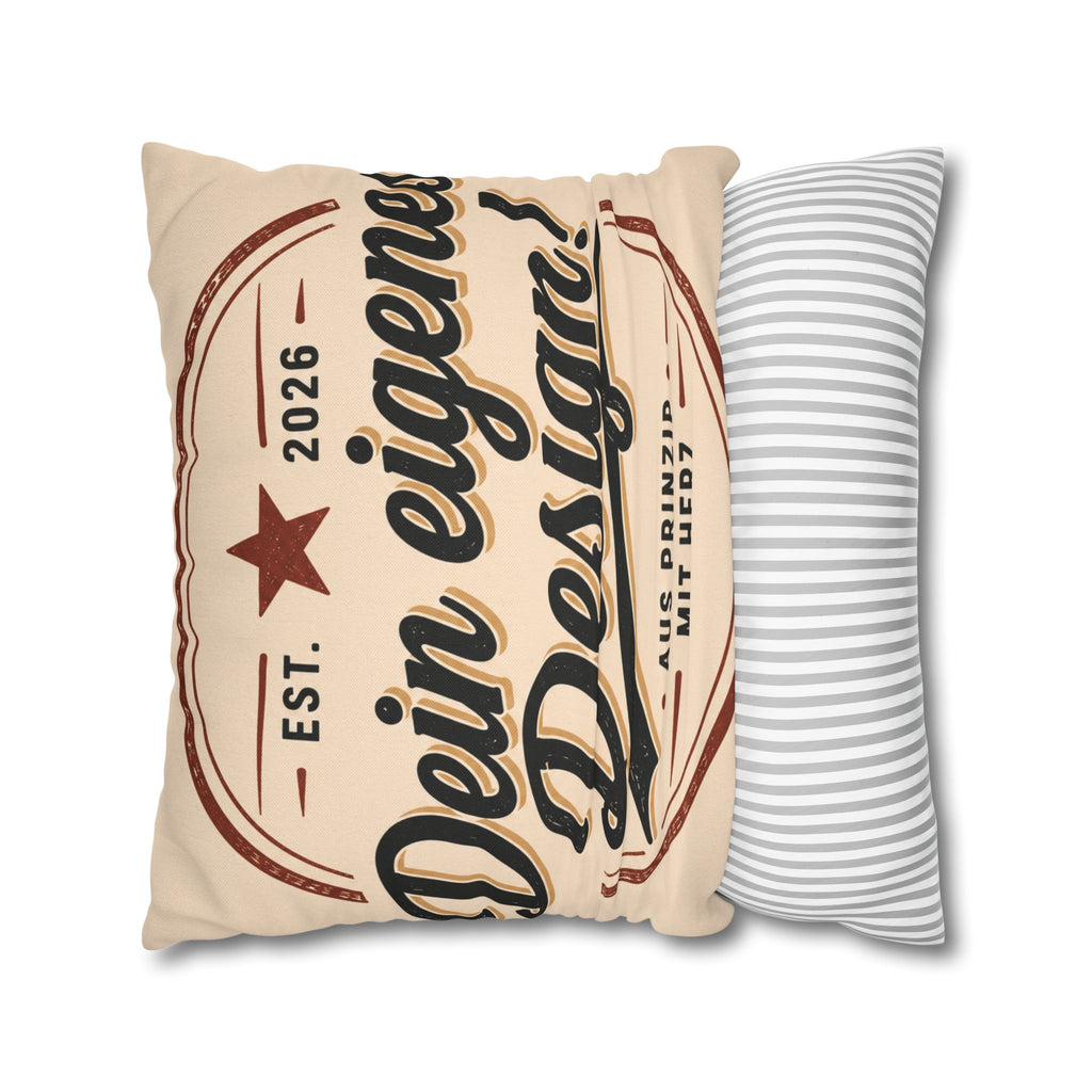 Spun Polyester Square Pillowcase
