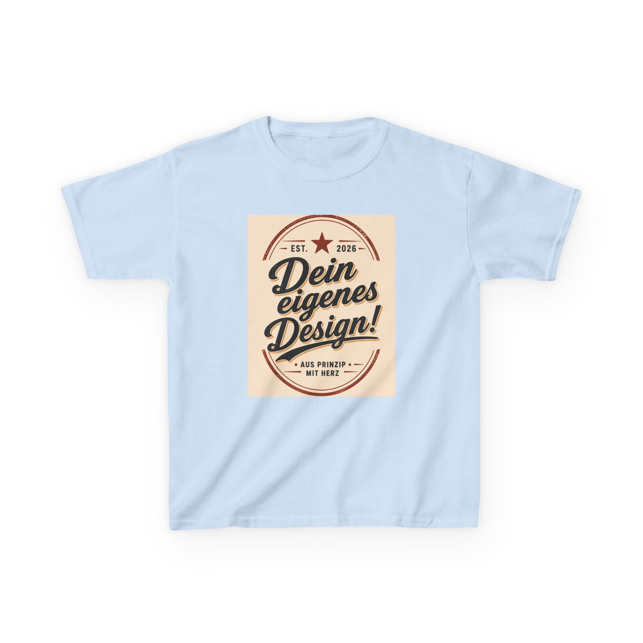 Kids T‑Shirt — "Dein eigenes Design!" Vintage Badge Graphic