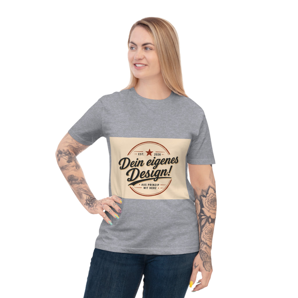 Vintage Badge T‑Shirt — "Dein eigenes Design!" Custom Retro Graphic Tee