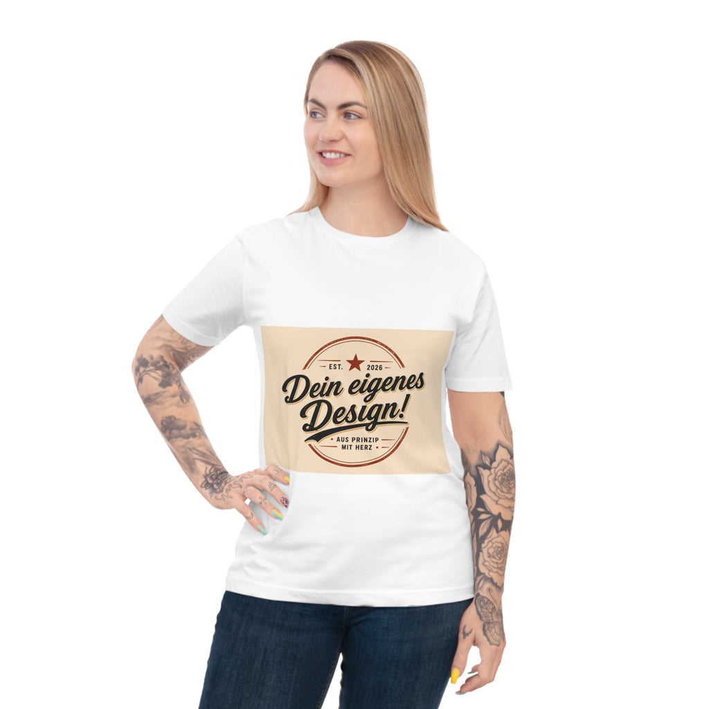 Vintage Badge T‑Shirt — "Dein eigenes Design!" Custom Retro Graphic Tee