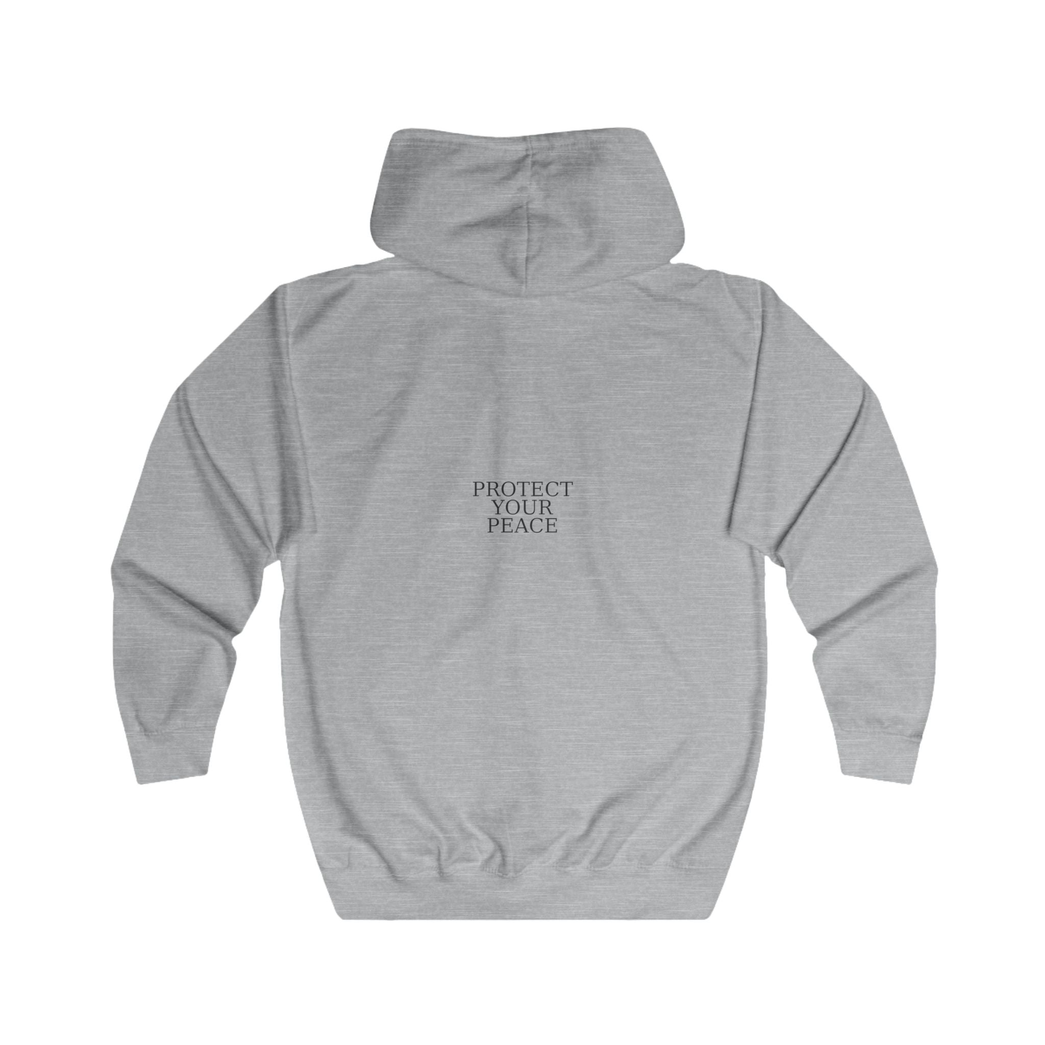 Protect Your Peace Zip Hoodie – Mit eigenem Foto | Full-Zip Hoodie