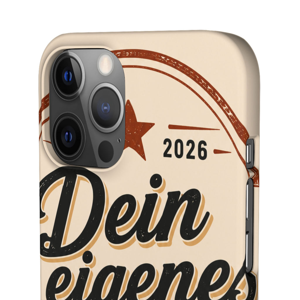 Phone Case — Retro "Dein eigenes Design" Customizable Snap Case