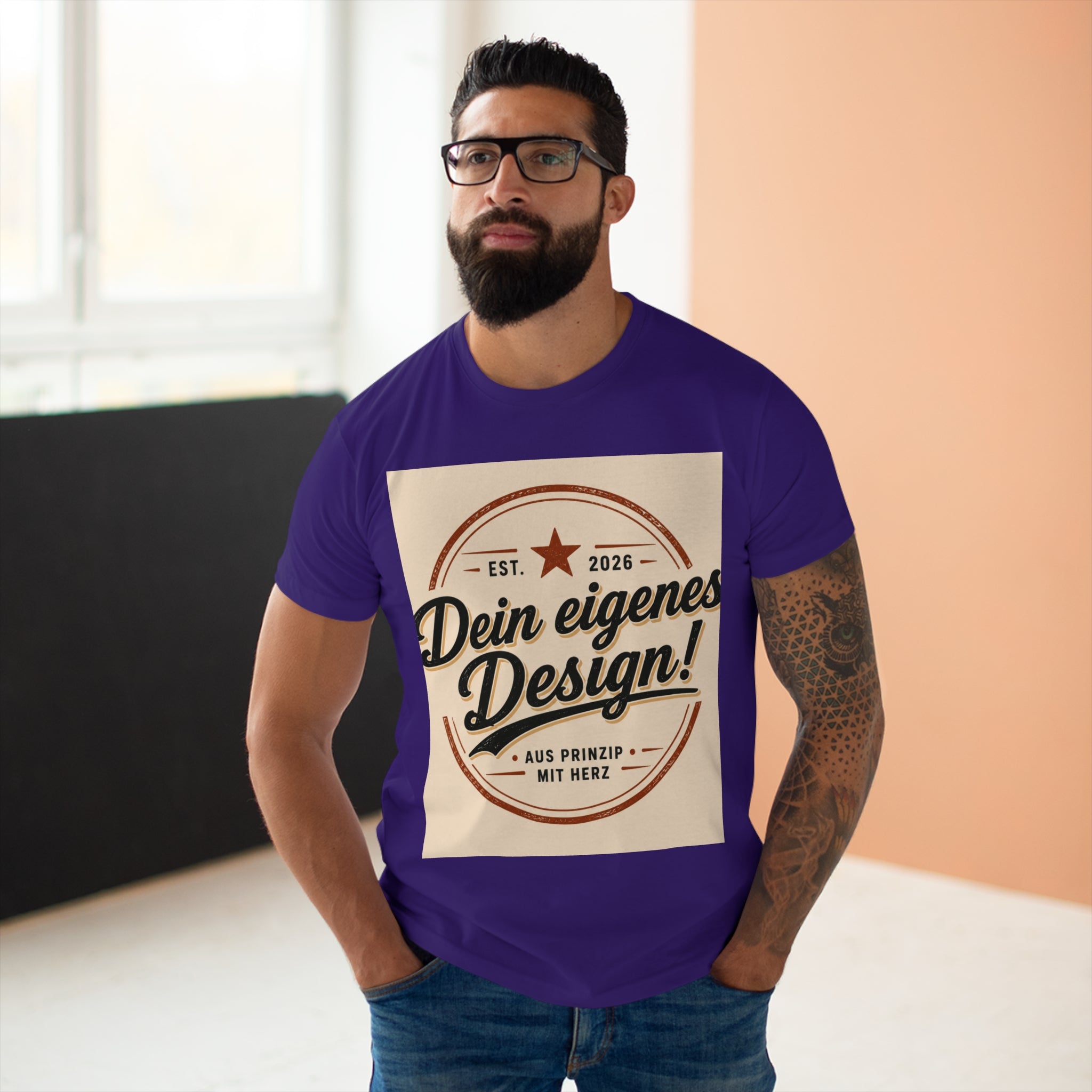 Personalisiertes Herren T-Shirt – Mit eigenem Foto gestalten