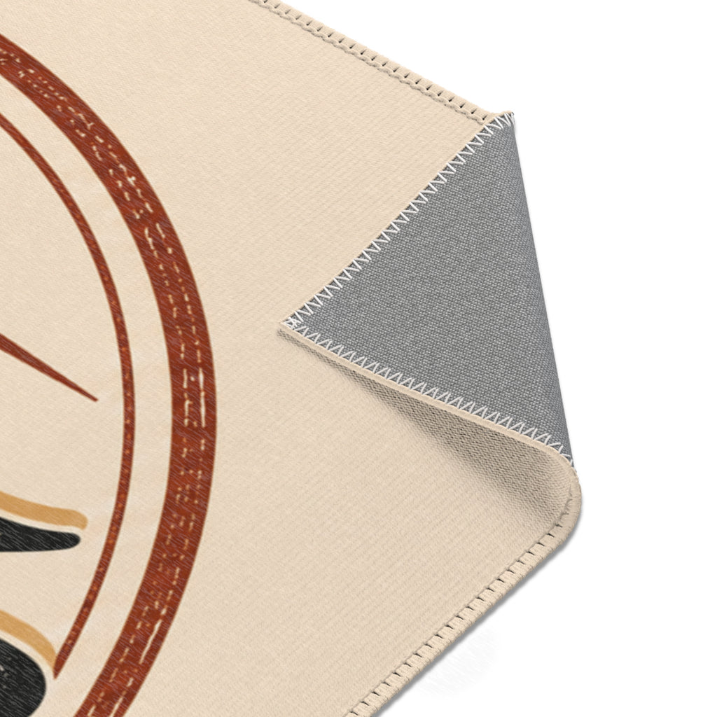 Personalized Vintage Area Rug — "Dein eigenes Design!" German Retro Accent Rug