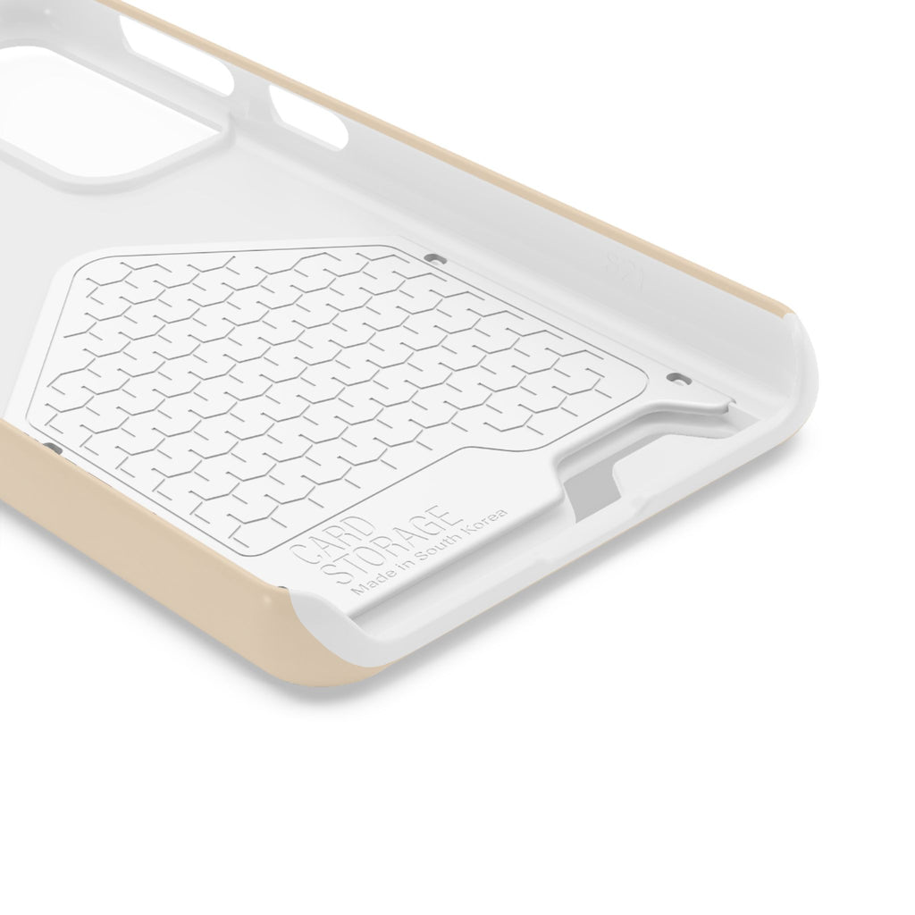 Retro Script Phone Case with Card Holder — "Dein eigenes Design!"