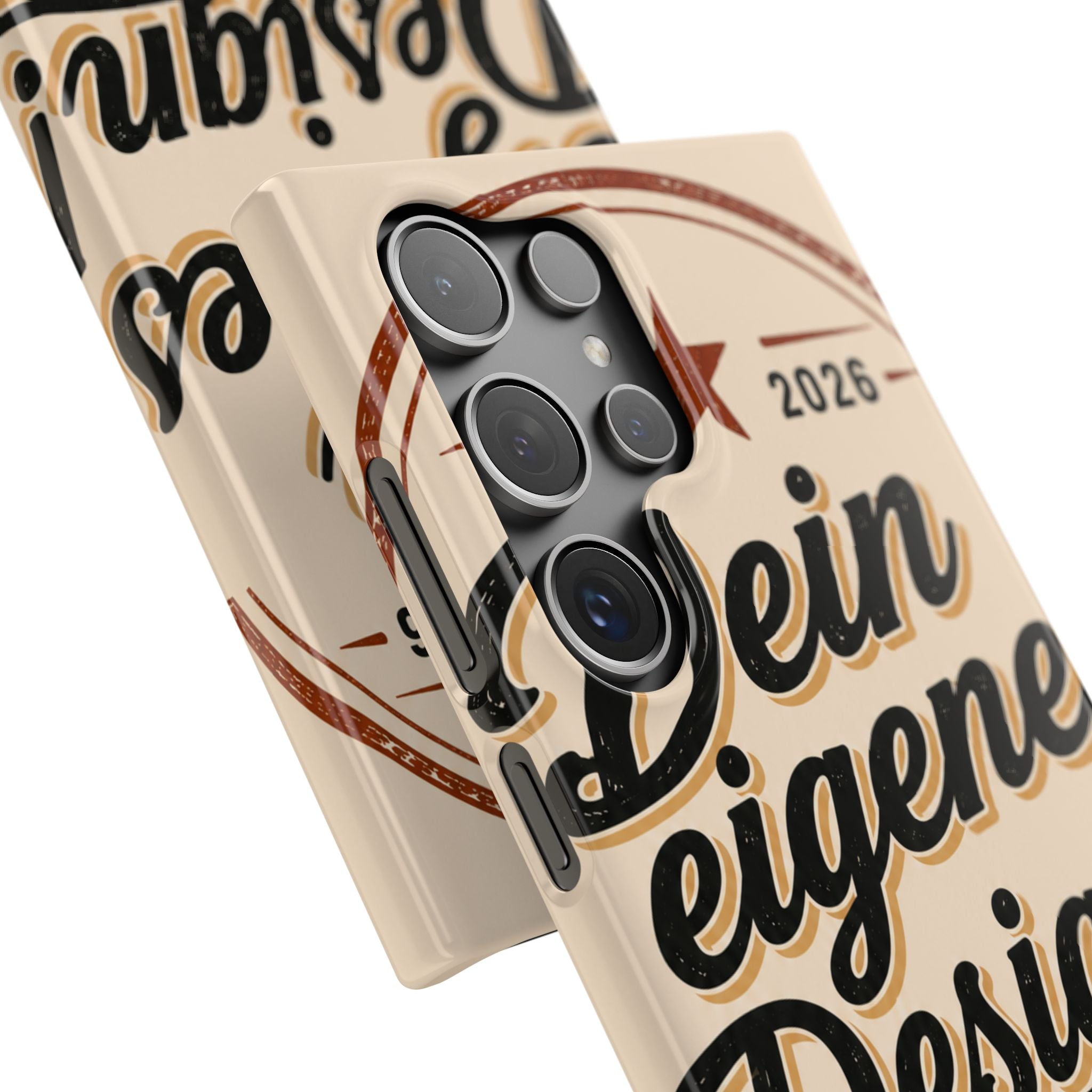 Phone Case — Retro "Dein eigenes Design" Customizable Snap Case