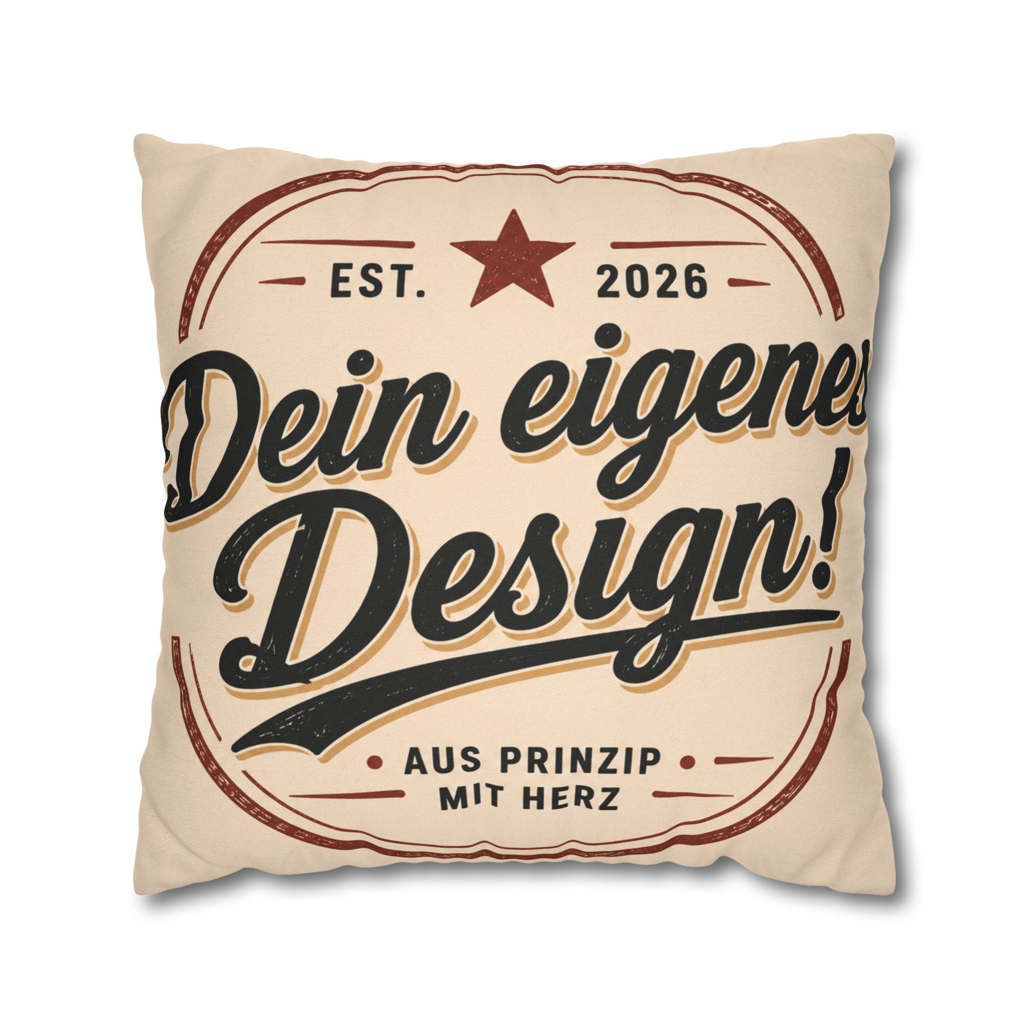 Spun Polyester Square Pillowcase