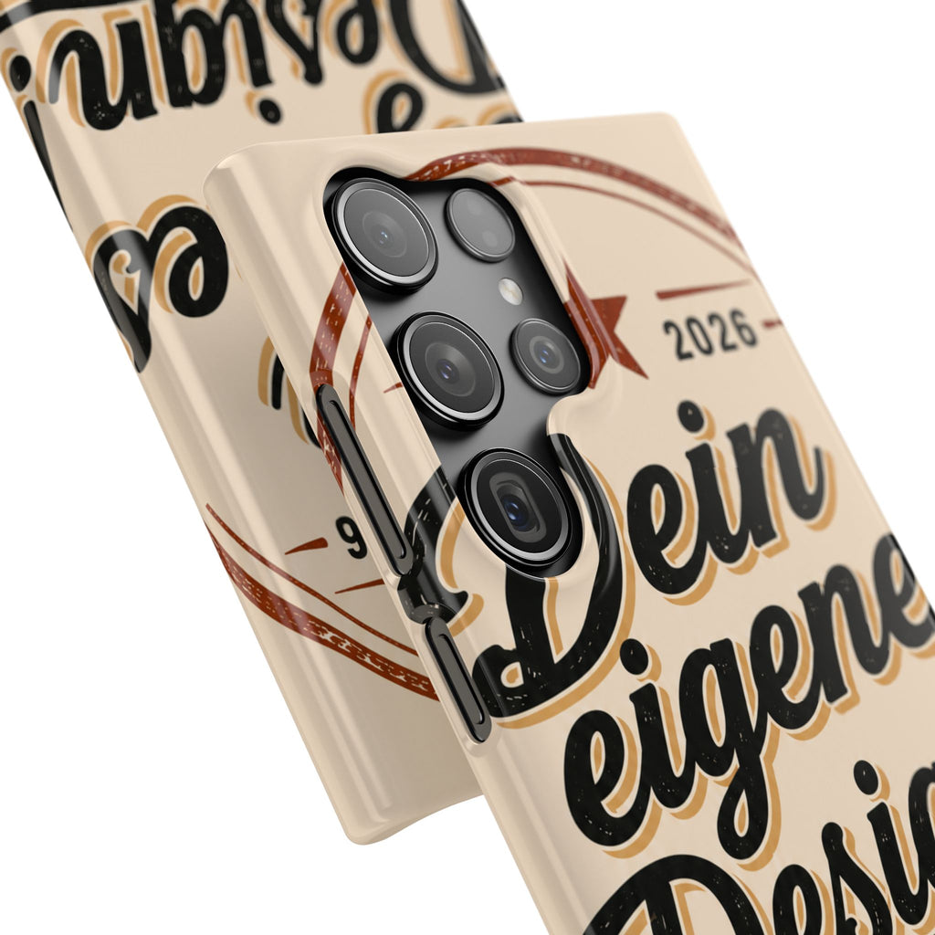 Phone Case — Retro "Dein eigenes Design" Customizable Snap Case