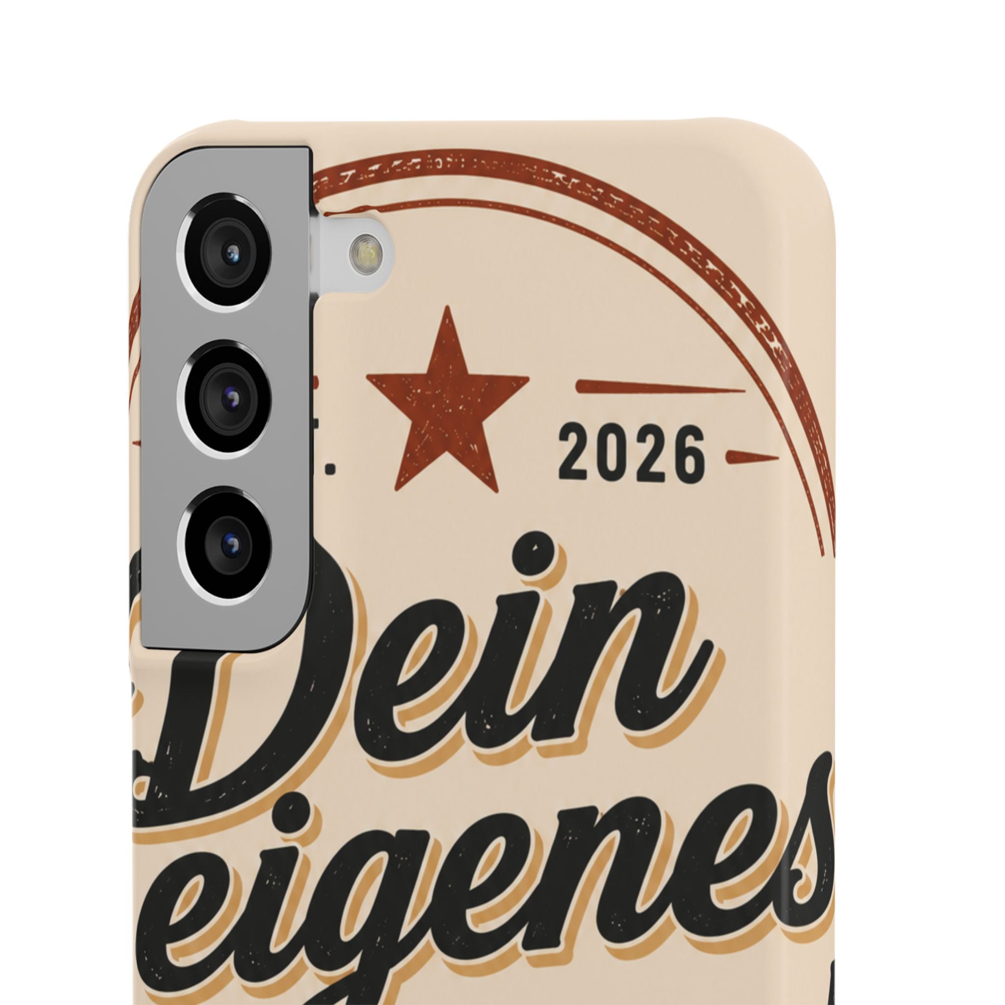Phone Case — Retro "Dein eigenes Design" Customizable Snap Case