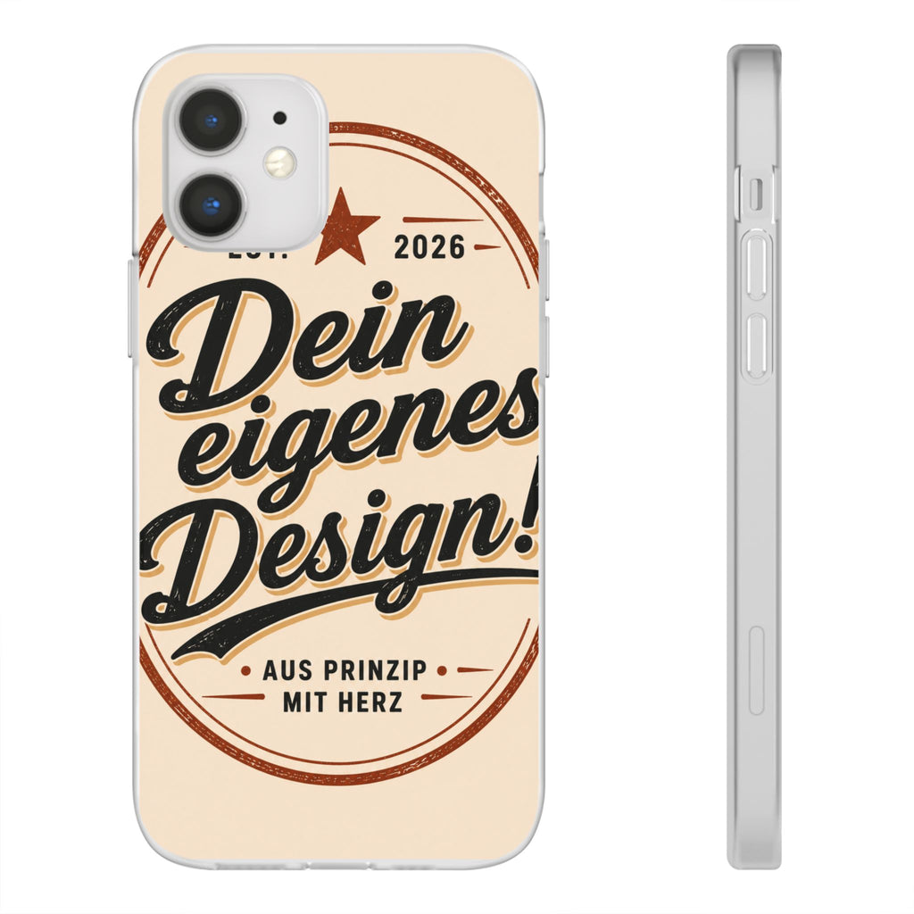 Phone Case — "Dein eigenes Design" Vintage Script Personalized Protective Case