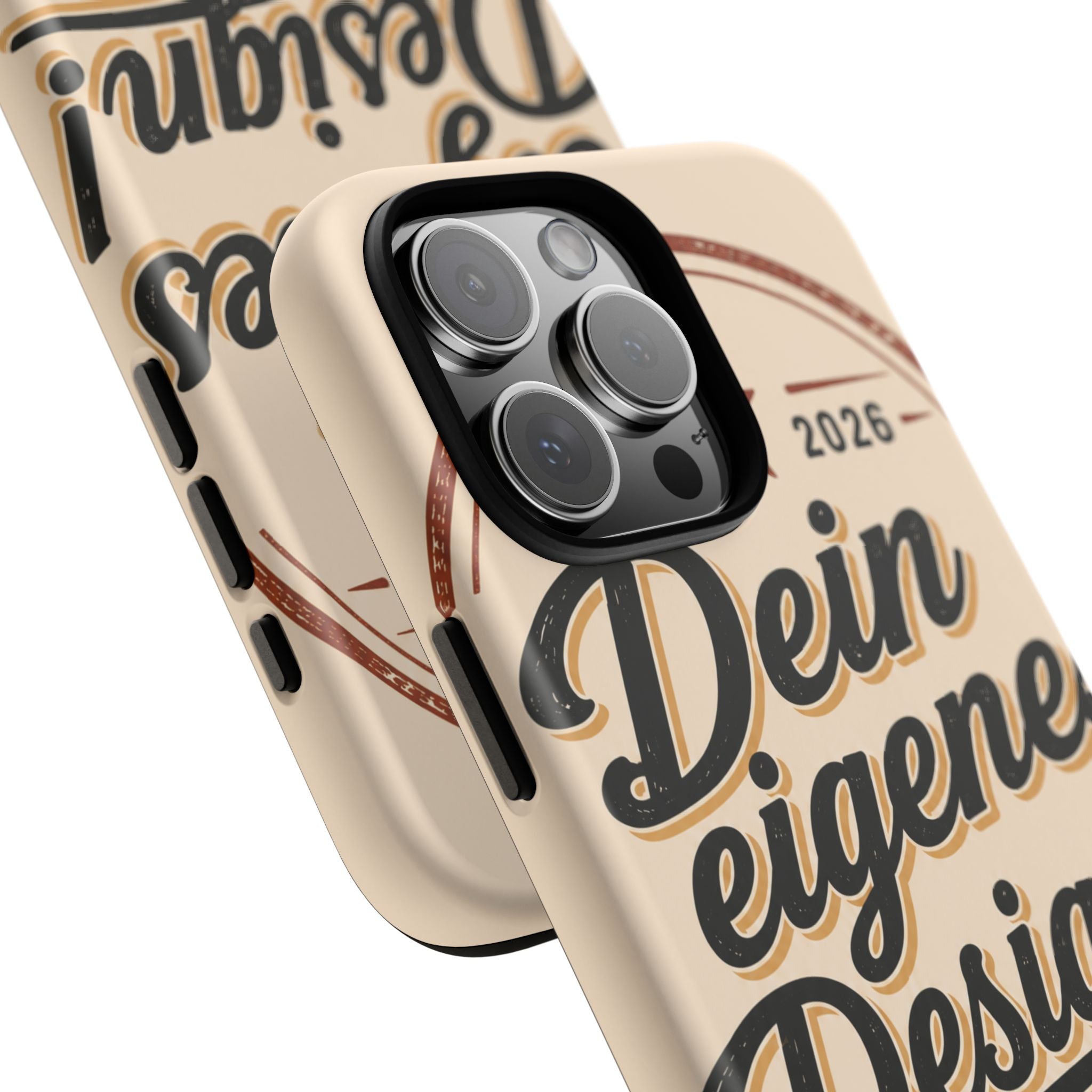 Custom Tough Phone Case — "Dein eigenes Design" Vintage Script Tough Case