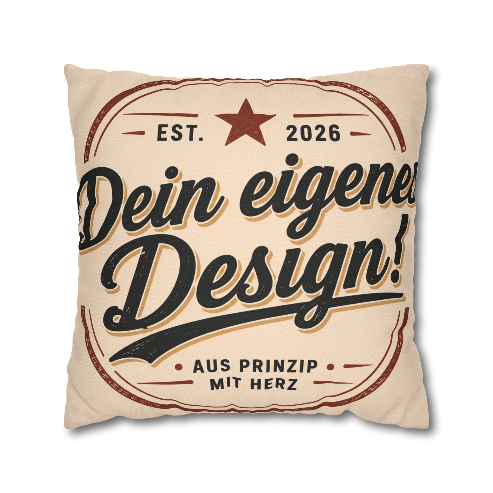 Spun Polyester Square Pillowcase