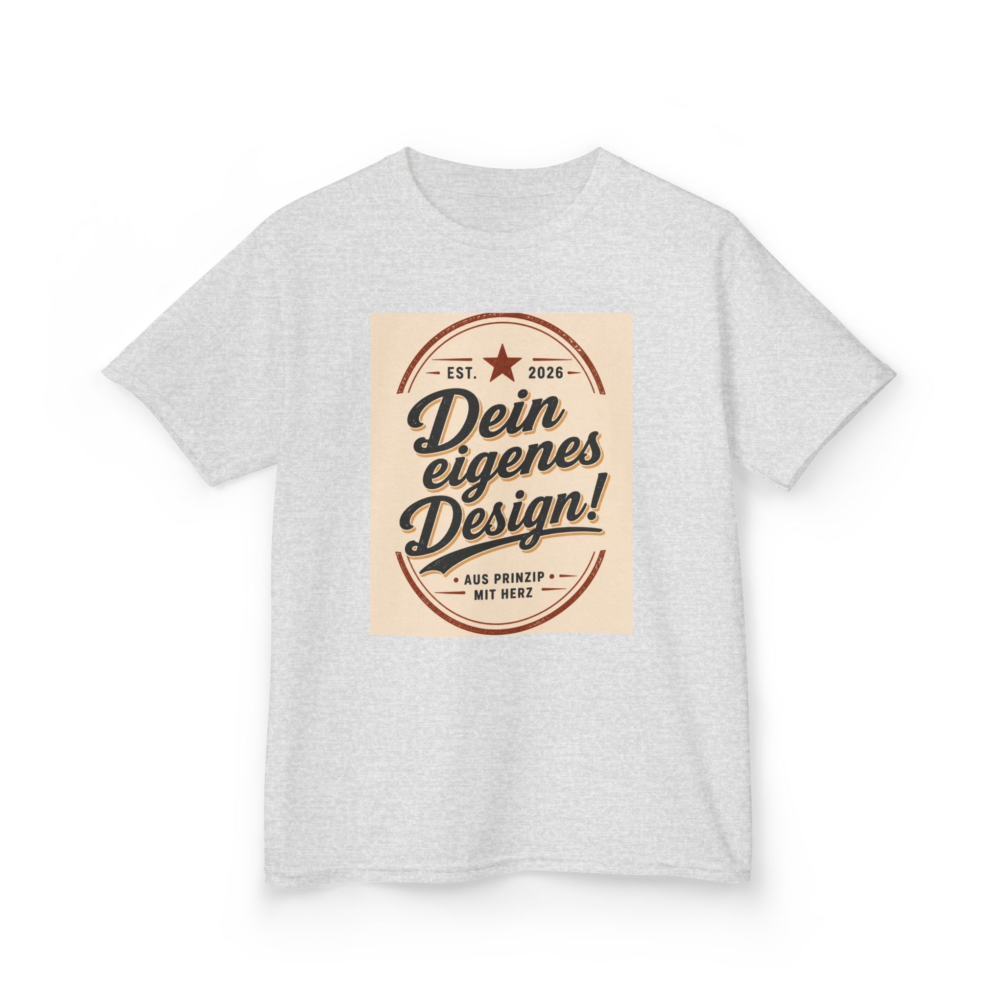 Kids T‑Shirt — "Dein eigenes Design!" Vintage Badge Graphic