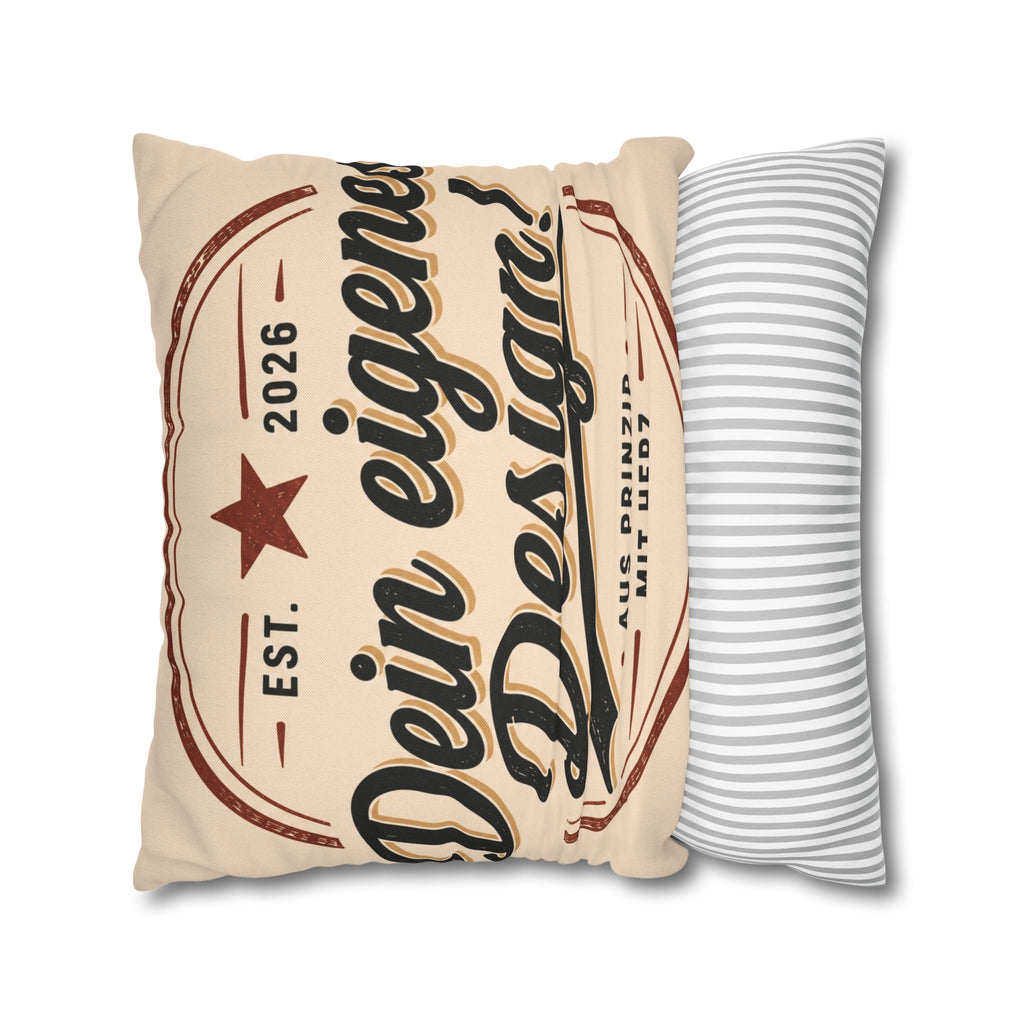 Spun Polyester Square Pillowcase