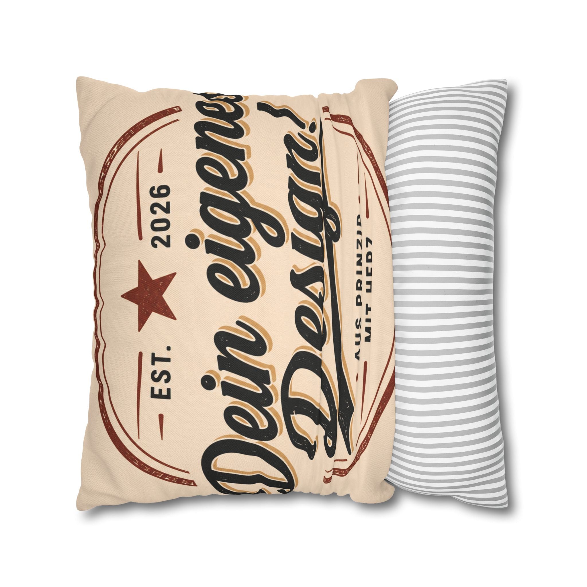 Spun Polyester Square Pillowcase