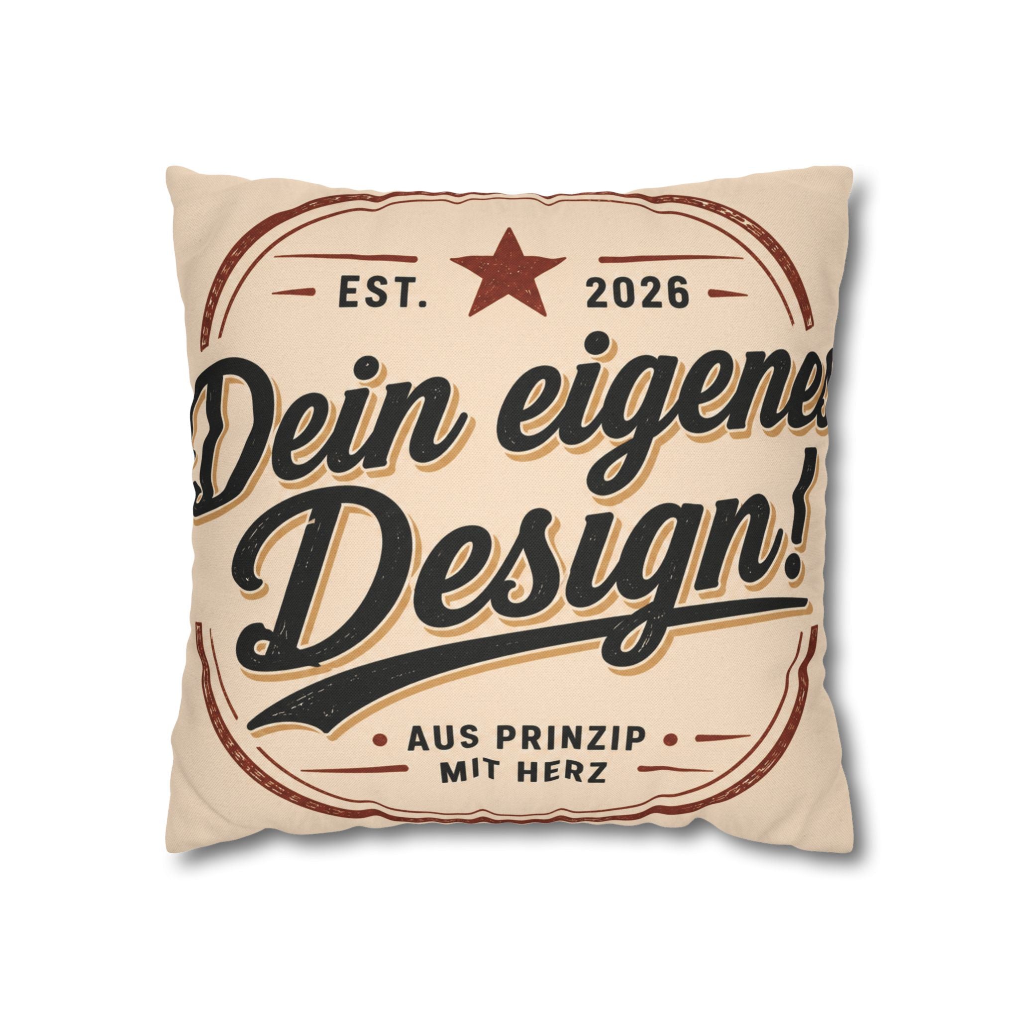 Spun Polyester Square Pillowcase