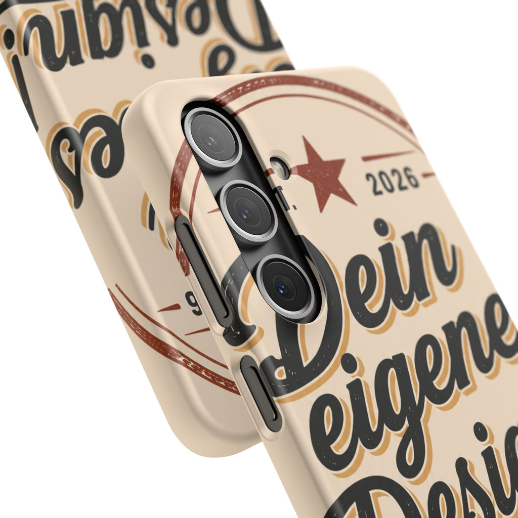 Phone Case — Retro "Dein eigenes Design" Customizable Snap Case