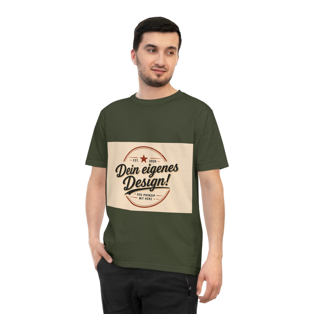 Vintage Badge T‑Shirt — "Dein eigenes Design!" Custom Retro Graphic Tee