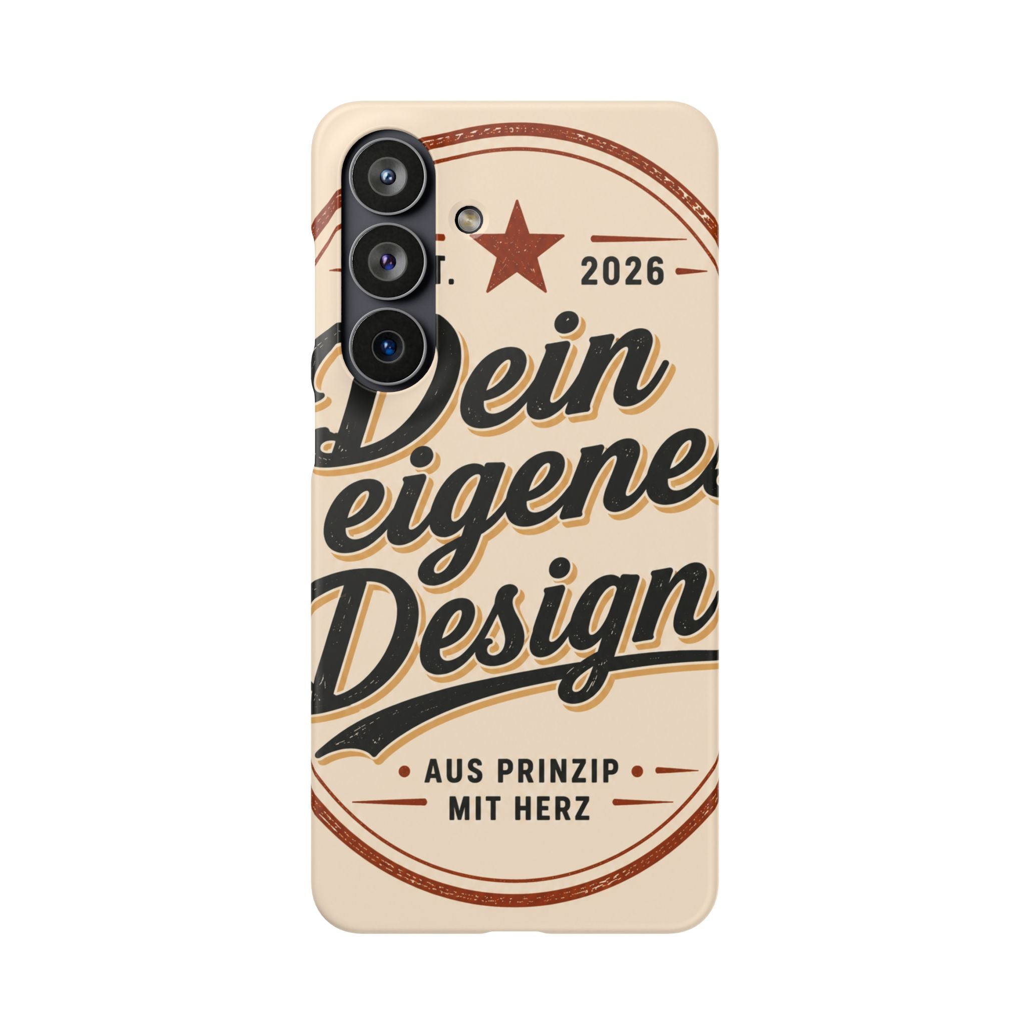 Phone Case — Retro "Dein eigenes Design" Customizable Snap Case