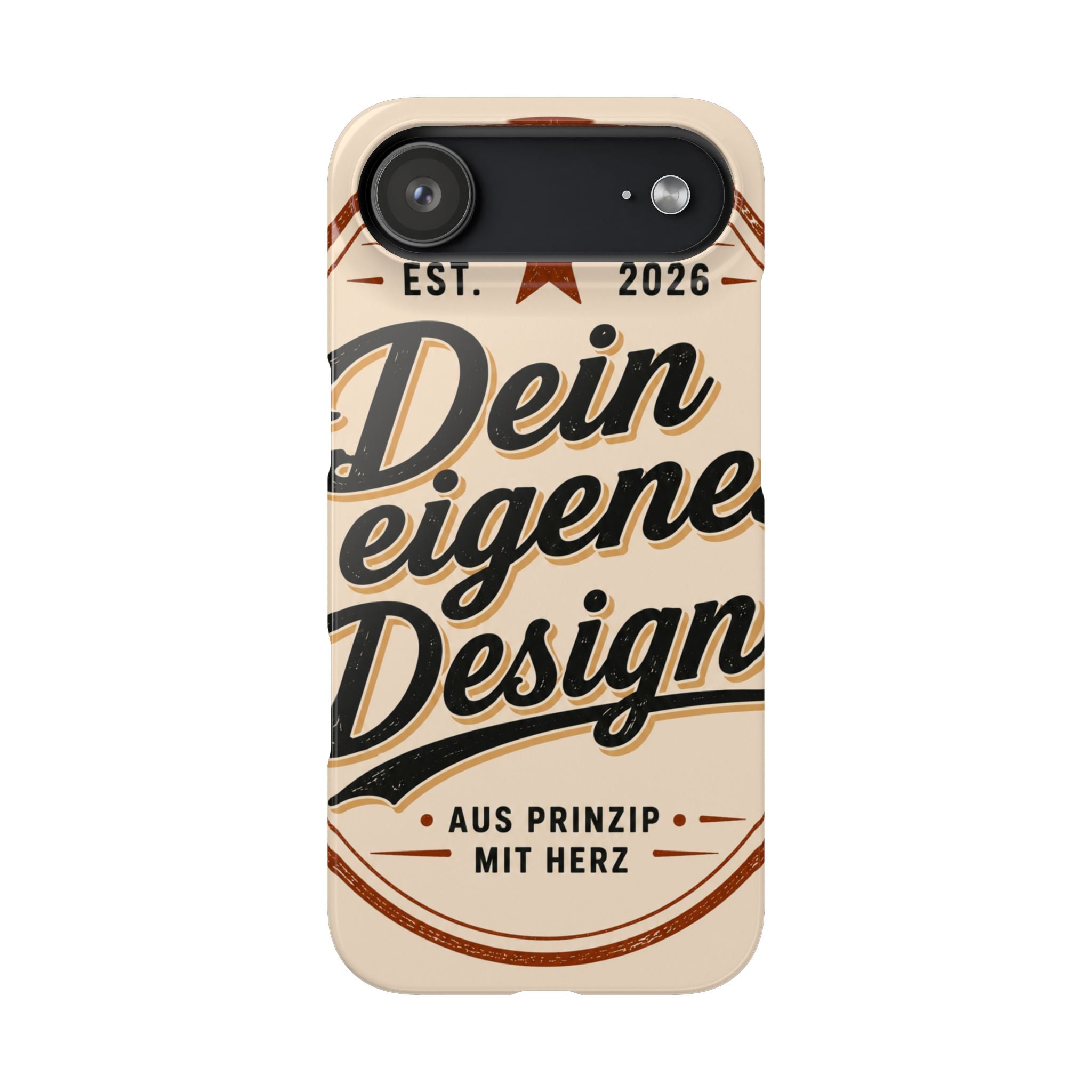 Phone Case — Retro "Dein eigenes Design" Customizable Snap Case