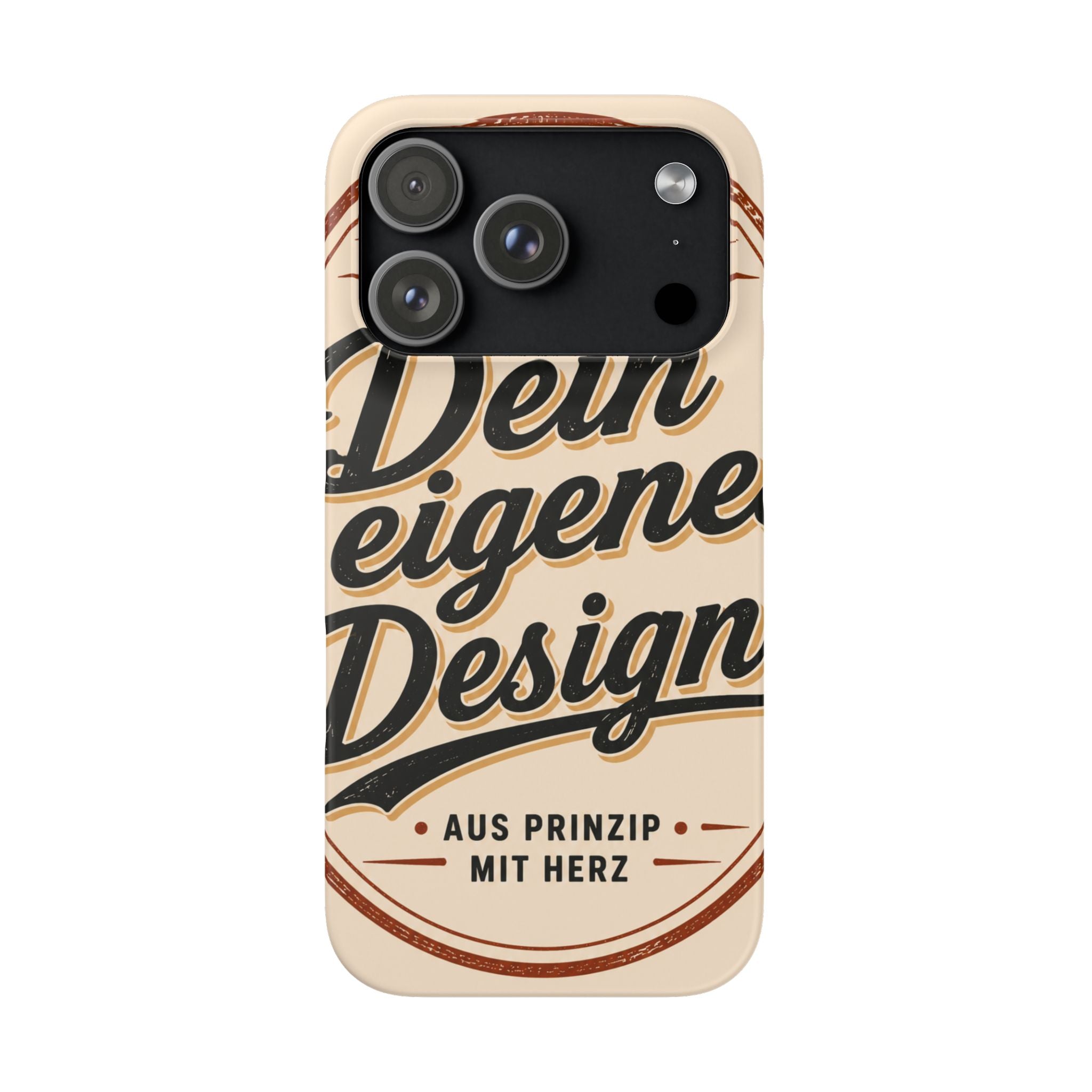 Phone Case — Retro "Dein eigenes Design" Customizable Snap Case