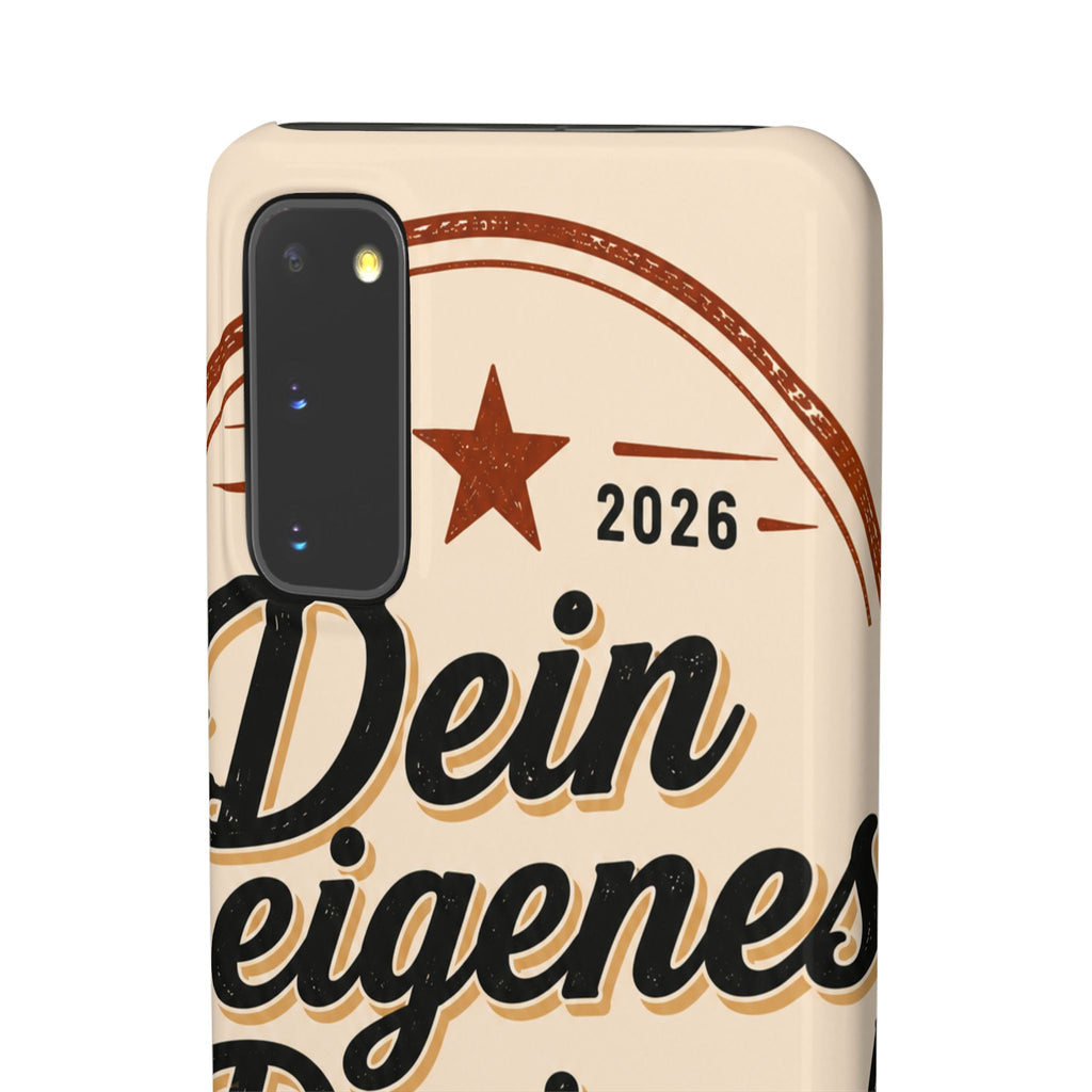 Phone Case — Retro "Dein eigenes Design" Customizable Snap Case