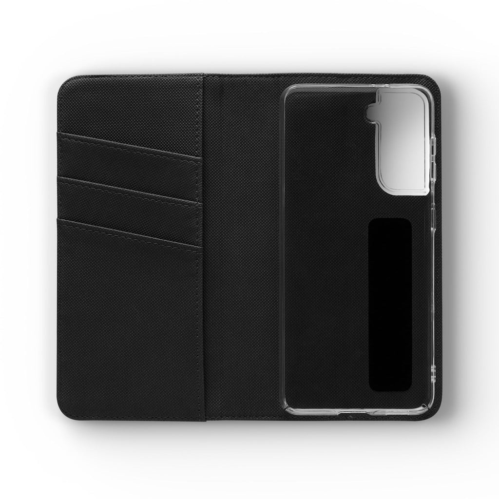 Flip Case Phone Wallet — "Dein eigenes Design!" Vintage Emblem