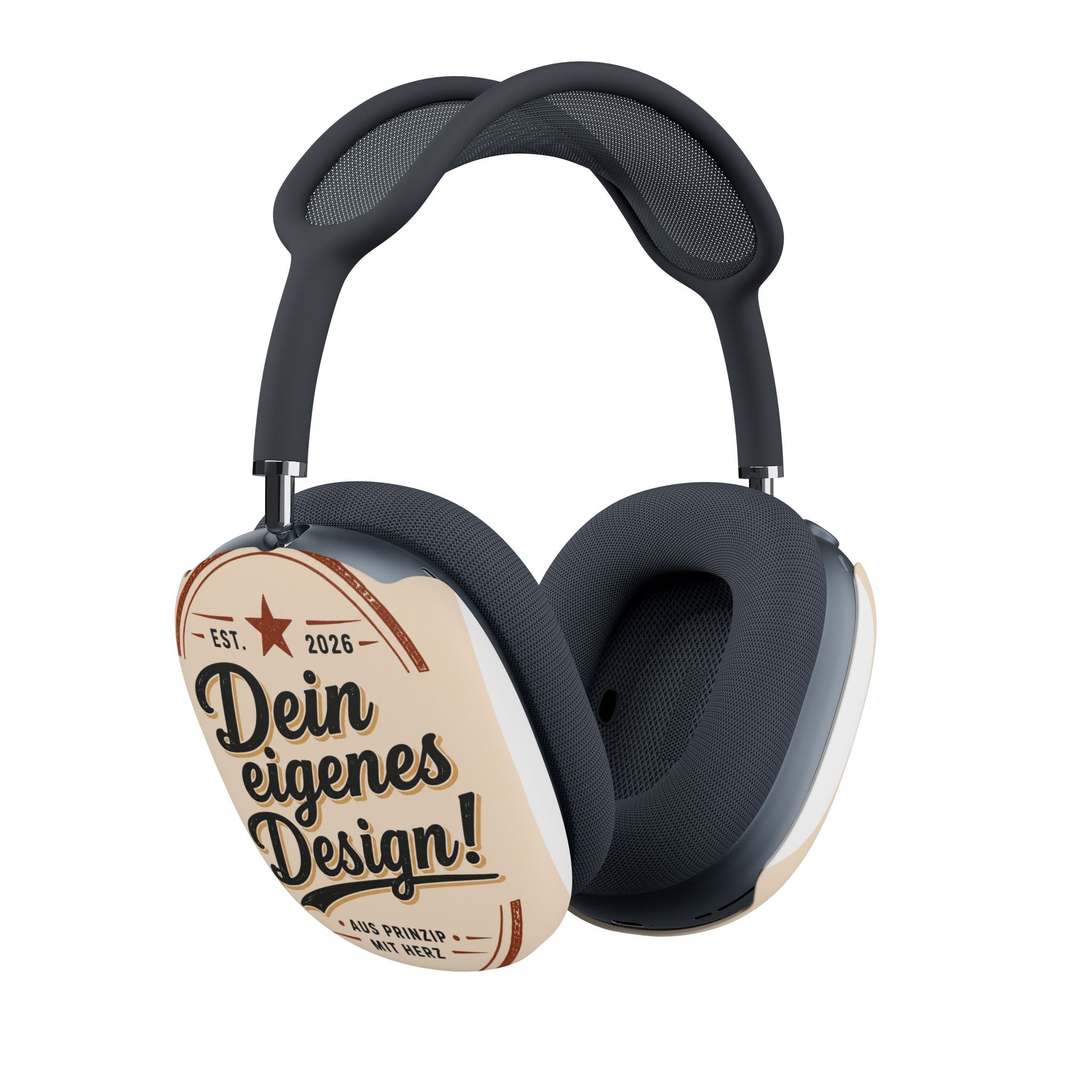Custom Vintage Badge AirPod Max Case — "Dein eigenes Design!"