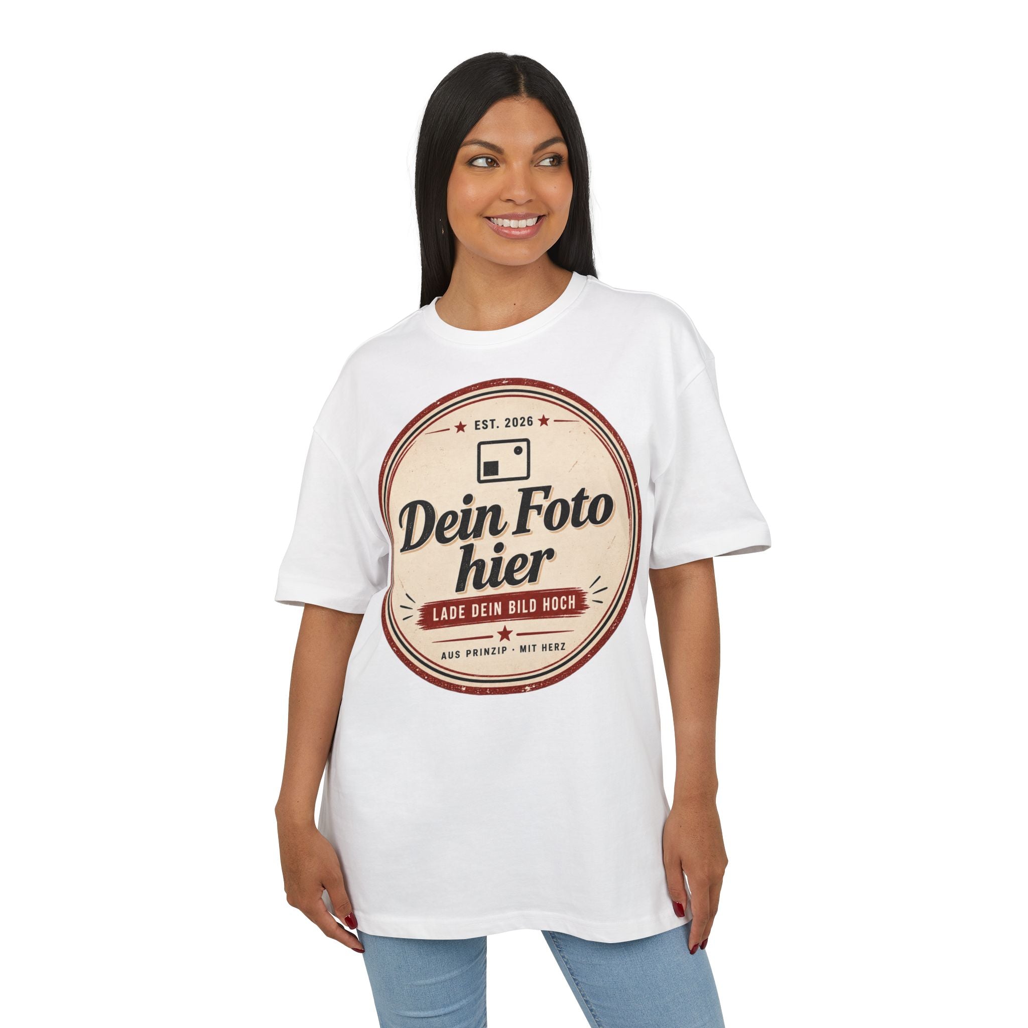 Oversize T-shirt personalized with photo - Design your own oversized shirt