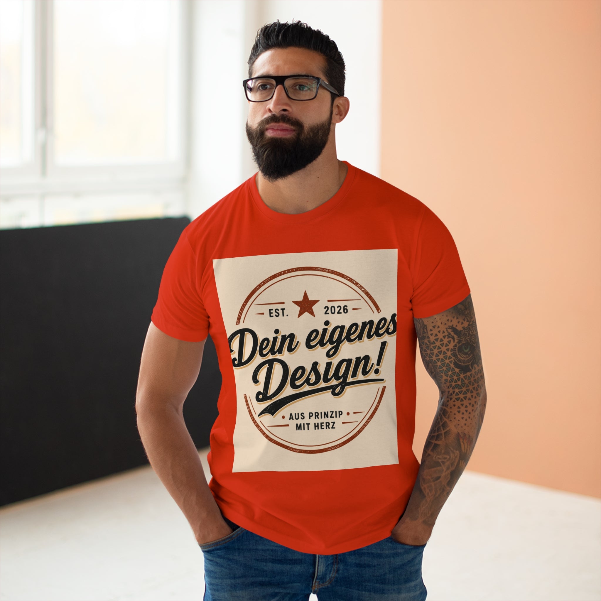 Personalisiertes Herren T-Shirt – Mit eigenem Foto gestalten