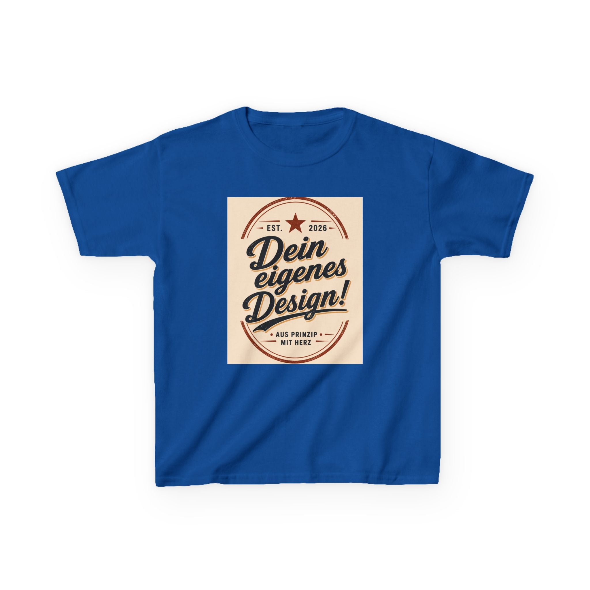 Kids T‑Shirt — "Dein eigenes Design!" Vintage Badge Graphic