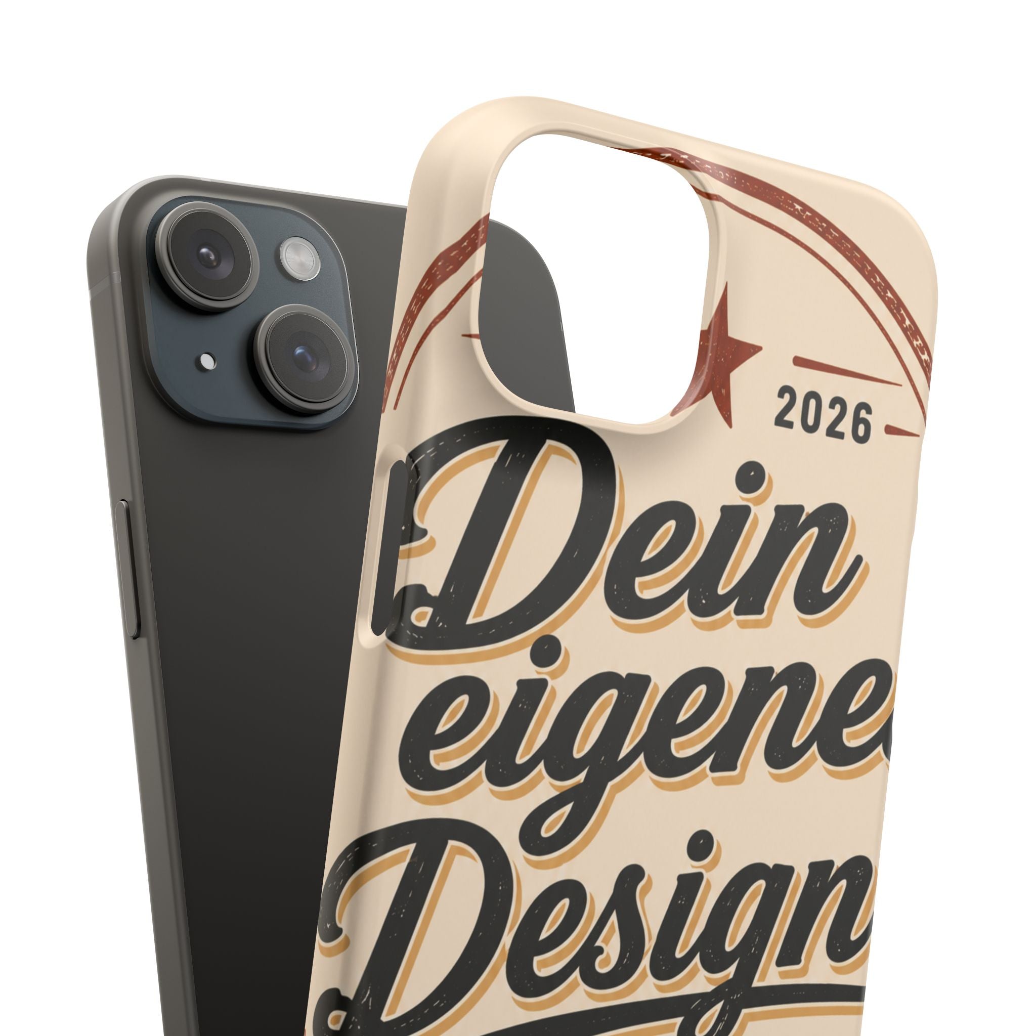 Phone Case — Retro "Dein eigenes Design" Customizable Snap Case