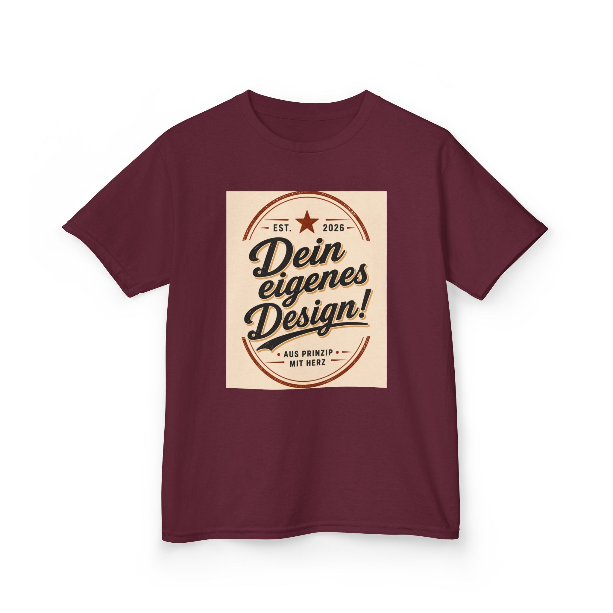 Kids T‑Shirt — "Dein eigenes Design!" Vintage Badge Graphic