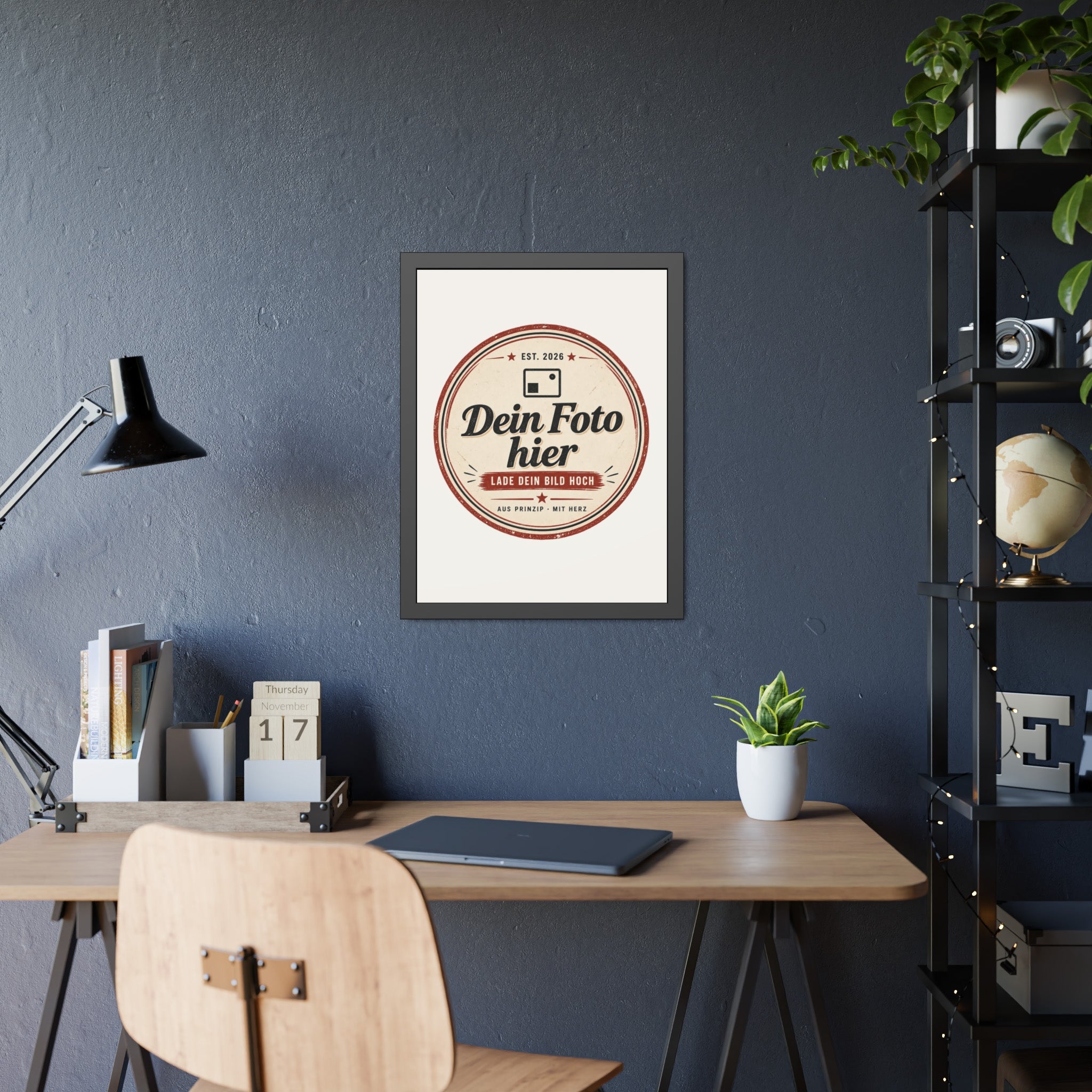 Personalised Poster with Frame – Black Photo Frame with Your Own Photo