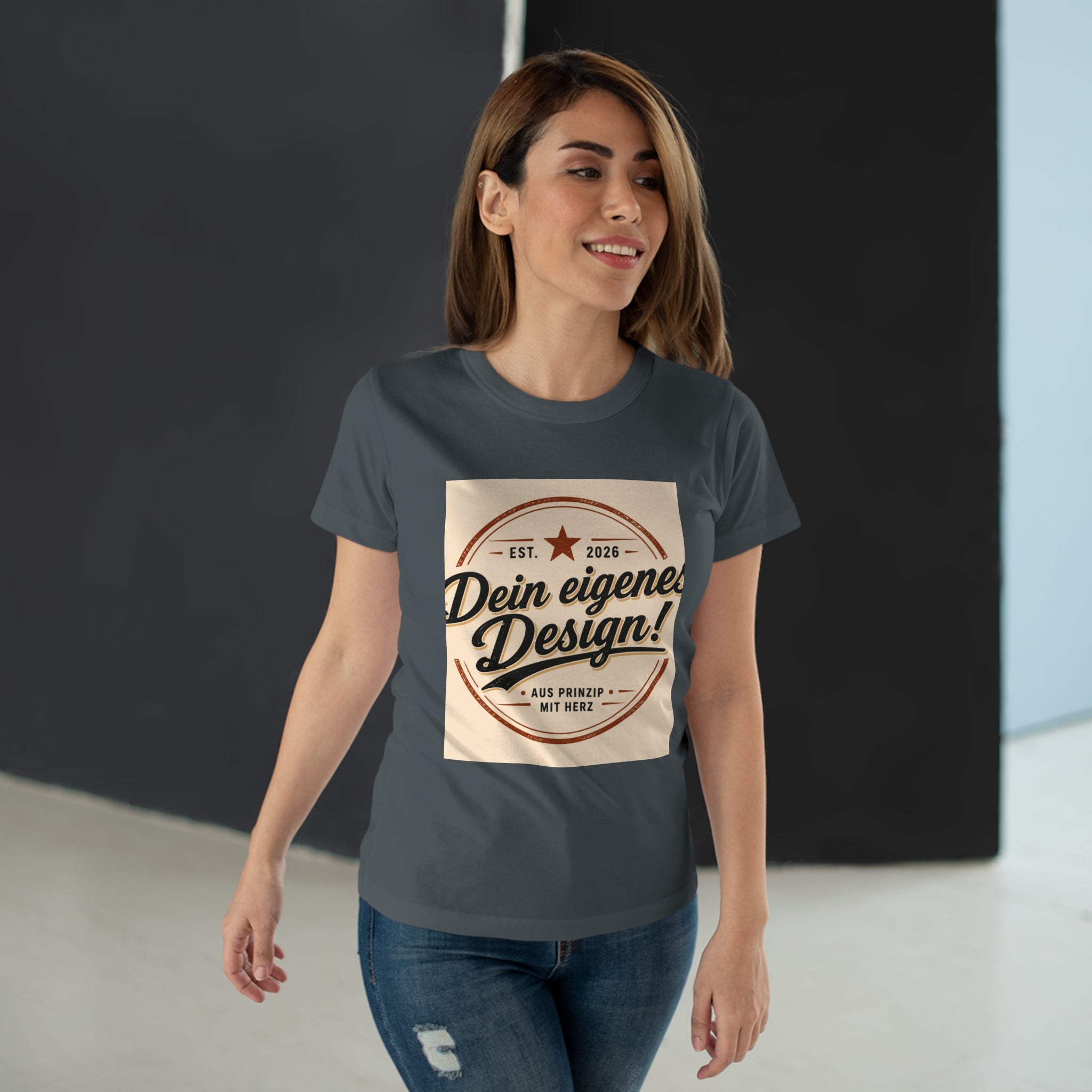 Women’s T-Shirt “Dein eigenes Design!” Vintage Badge Tee