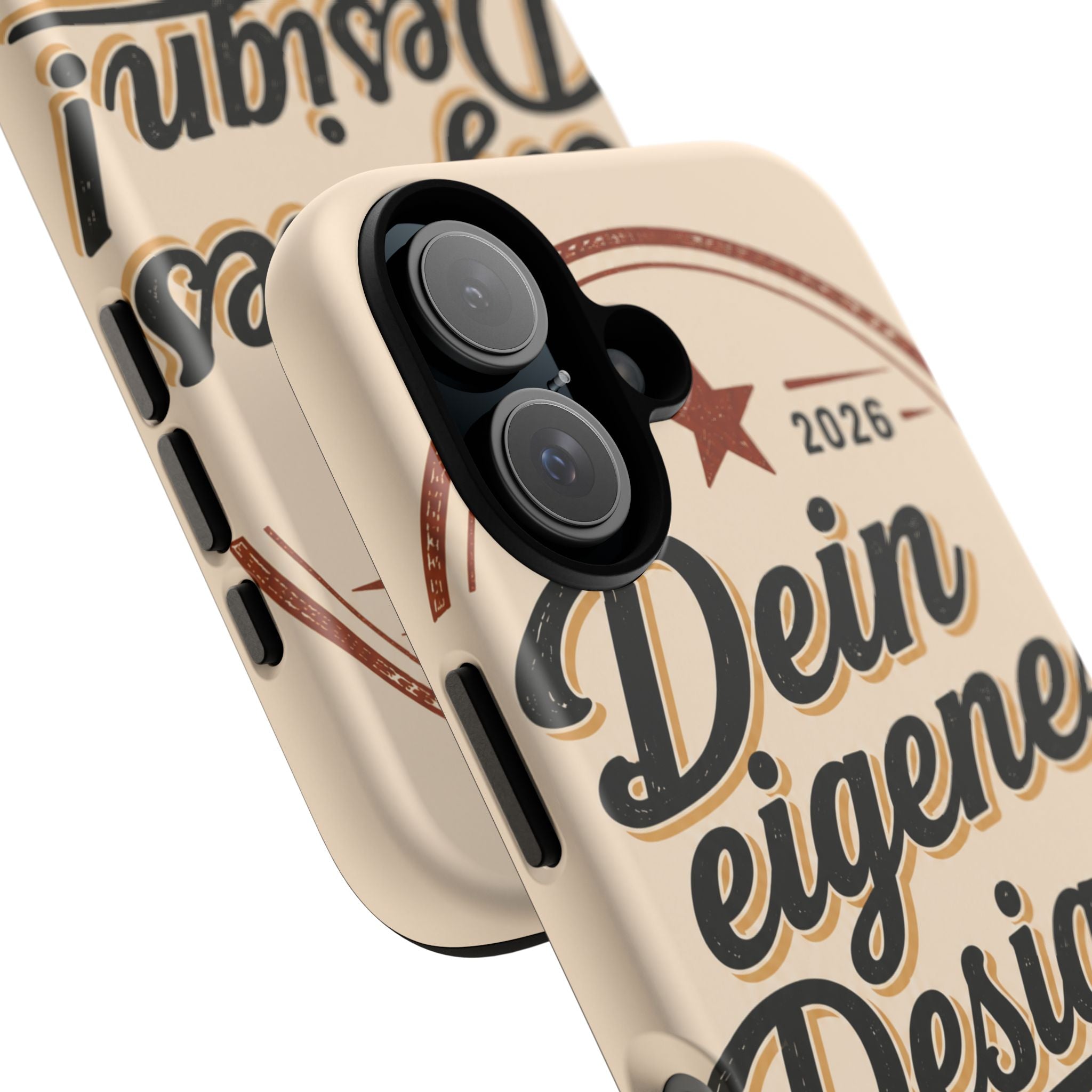 Custom Tough Phone Case — "Dein eigenes Design" Vintage Script Tough Case