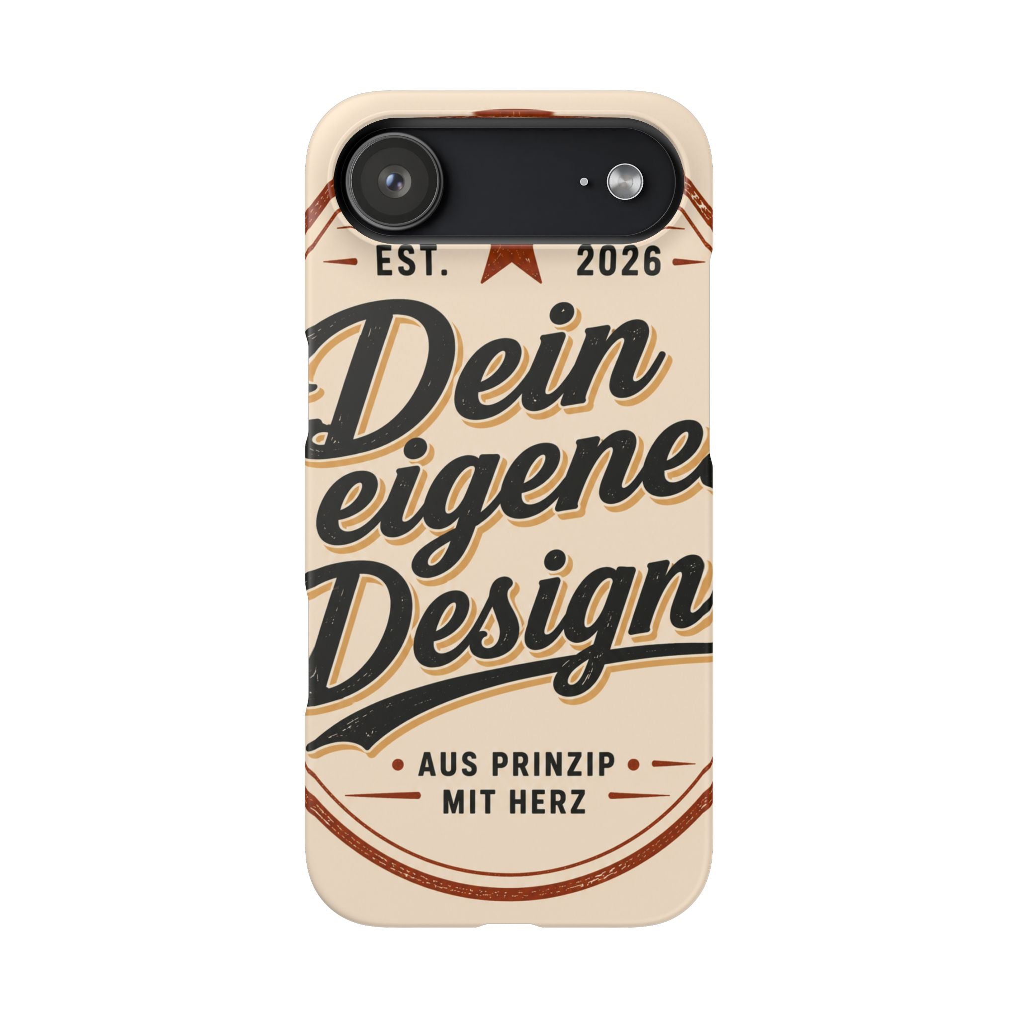 Phone Case — Retro "Dein eigenes Design" Customizable Snap Case
